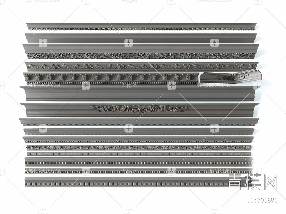 CLASSIC – MOULDING 3DS MODELS – WALL CORNER – 221 CLASSIC – MOULDING 3DS MODELS – WALL CORNER – 221