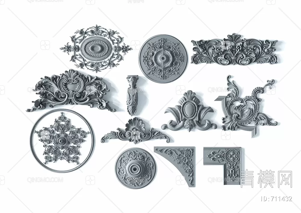 CLASSIC – MOULDING 3DS MODELS – WALL CORNER – 223 CLASSIC – MOULDING 3DS MODELS – WALL CORNER – 223