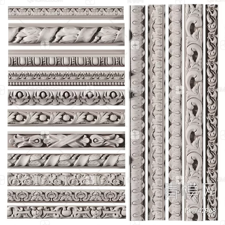 CLASSIC – MOULDING 3DS MODELS – WALL CORNER – 240 CLASSIC – MOULDING 3DS MODELS – WALL CORNER – 240