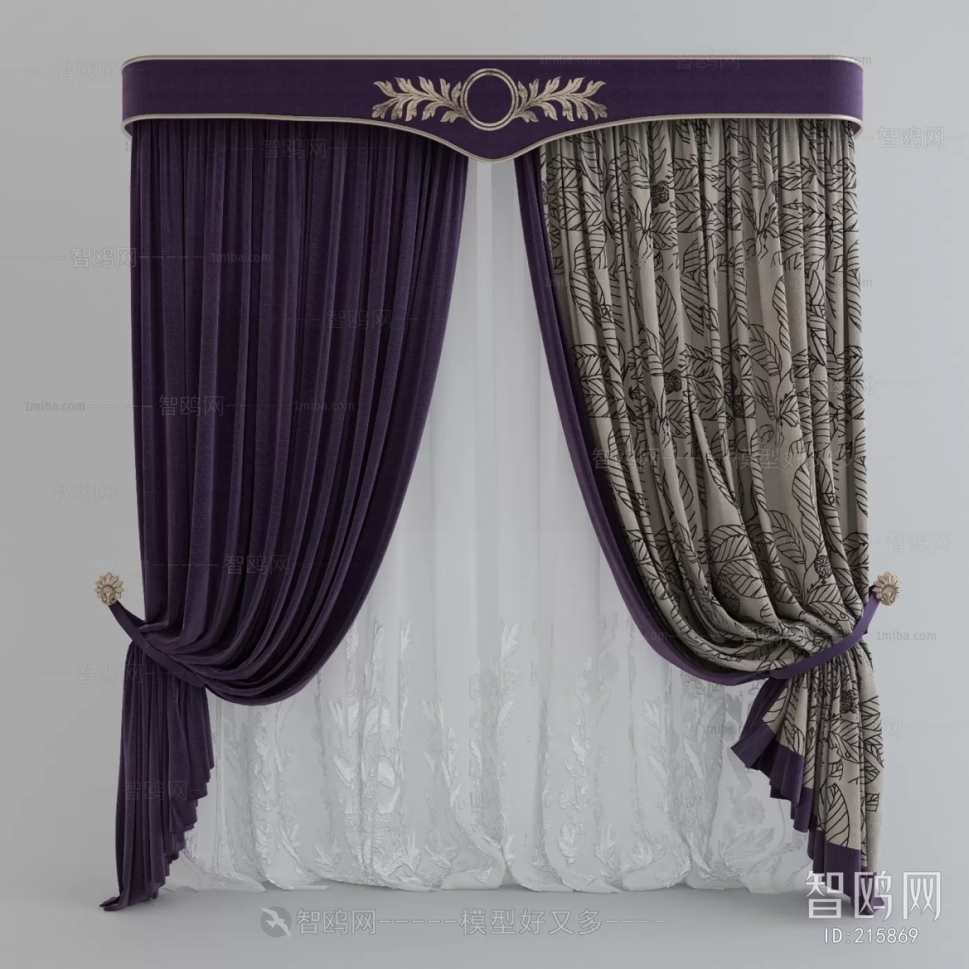 CLASSIC – CURTAIN 3DSMODELS – 009 CLASSIC – CURTAIN 3DSMODELS – 009