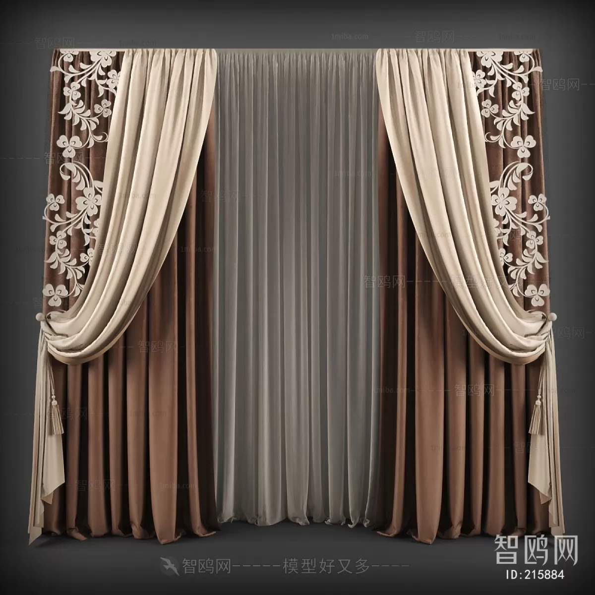 CLASSIC – CURTAIN 3DSMODELS – 013 CLASSIC – CURTAIN 3DSMODELS – 013