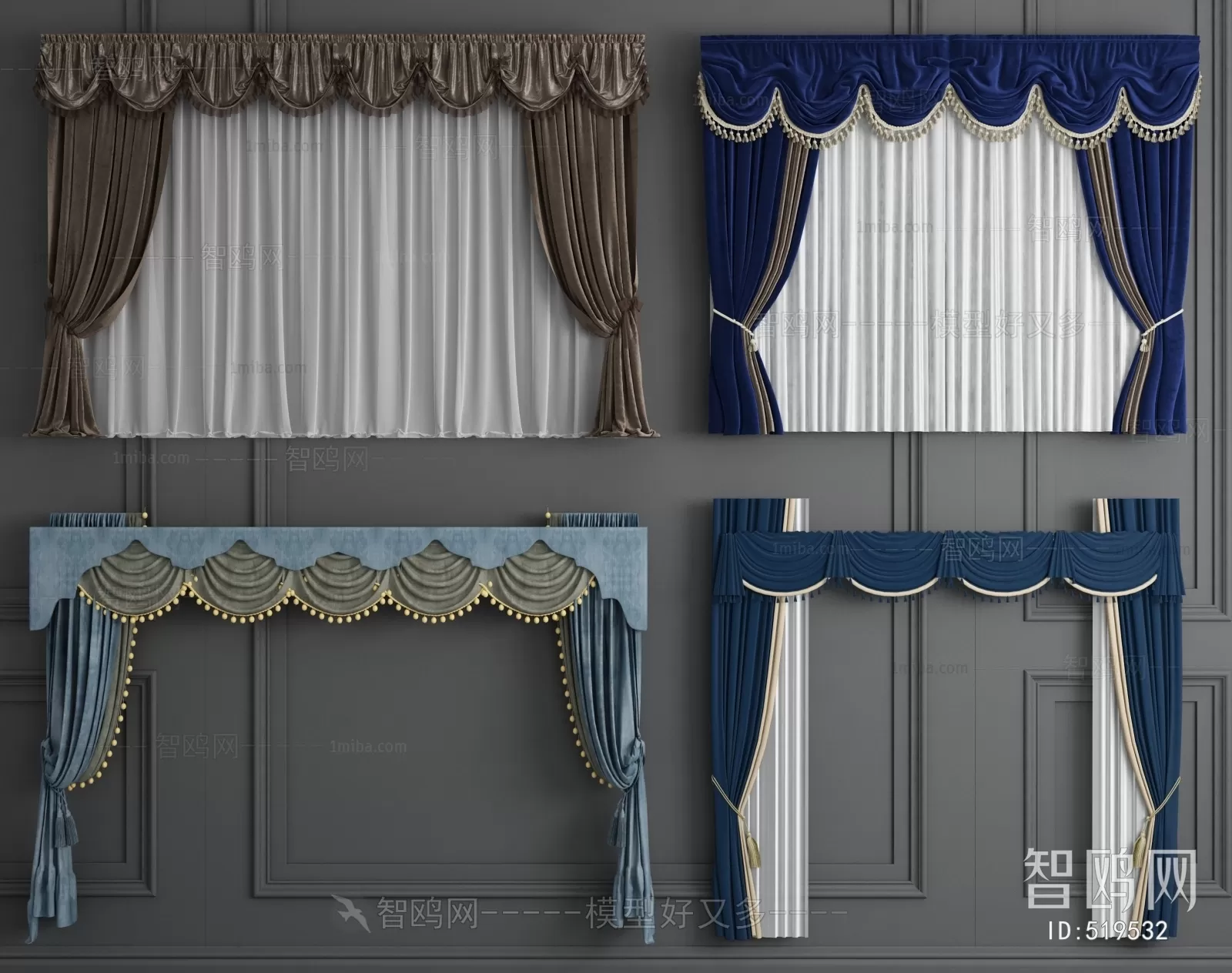 CLASSIC – CURTAIN 3DSMODELS – 016 CLASSIC – CURTAIN 3DSMODELS – 016