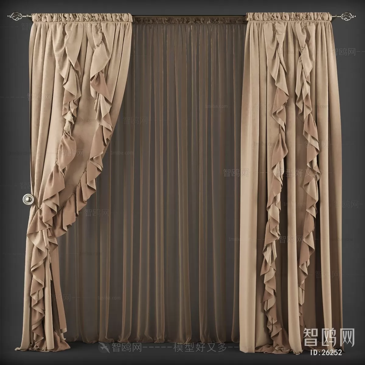 CLASSIC – CURTAIN 3DSMODELS – 032 CLASSIC – CURTAIN 3DSMODELS – 032