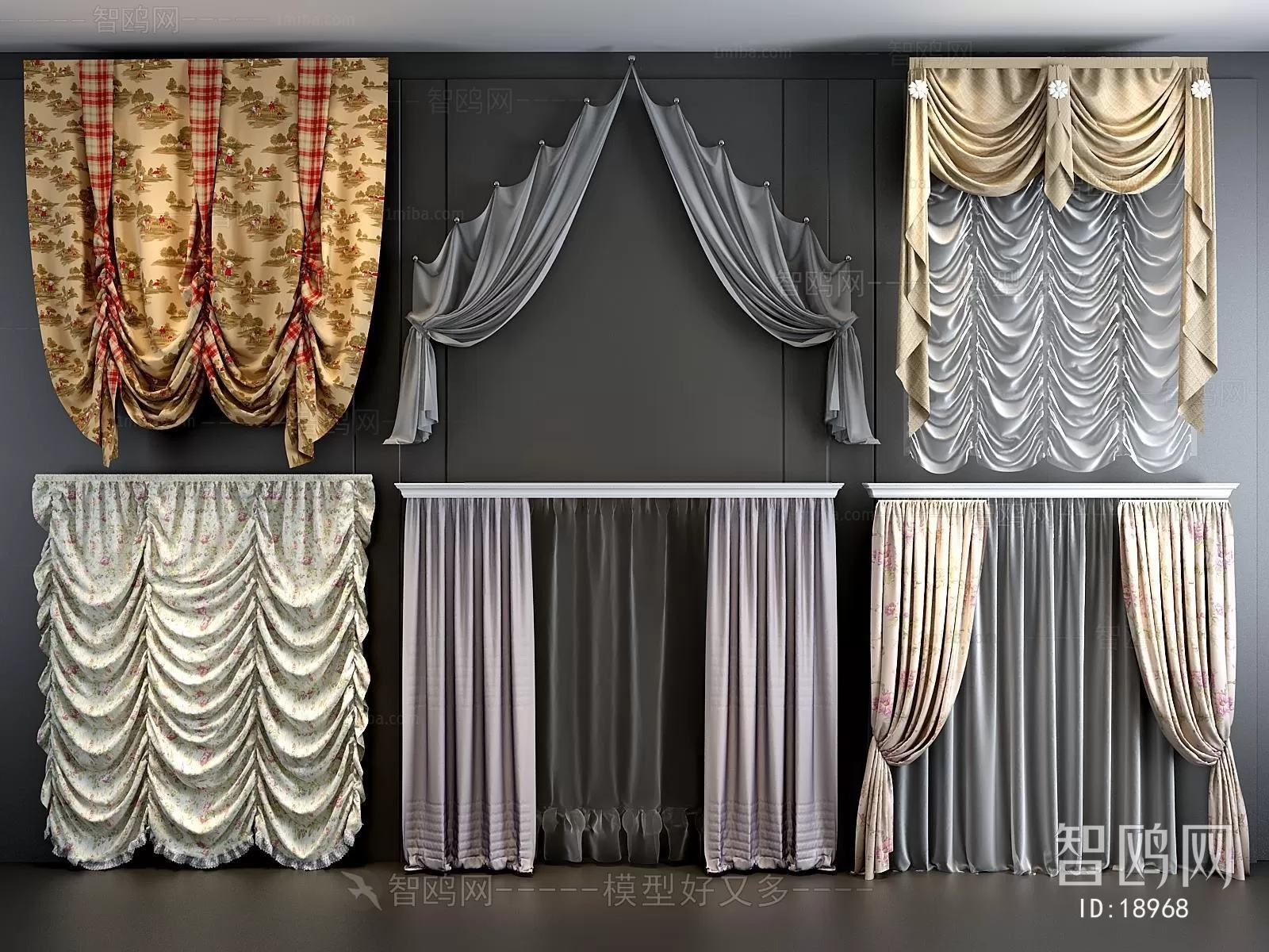 CLASSIC – CURTAIN 3DSMODELS – 046 CLASSIC – CURTAIN 3DSMODELS – 046