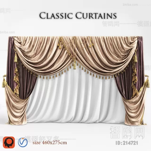CLASSIC – CURTAIN 3DSMODELS – 049 CLASSIC – CURTAIN 3DSMODELS – 049