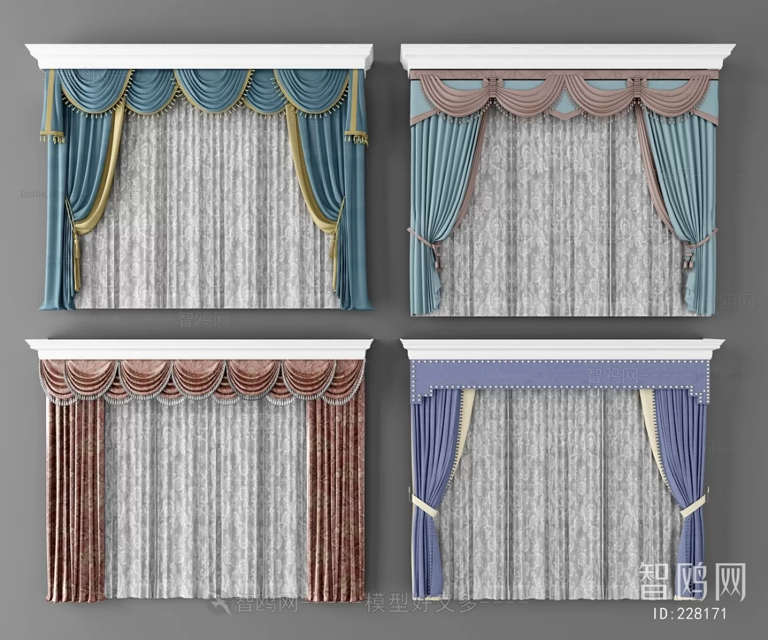 CLASSIC – CURTAIN 3DSMODELS – 054 CLASSIC – CURTAIN 3DSMODELS – 054
