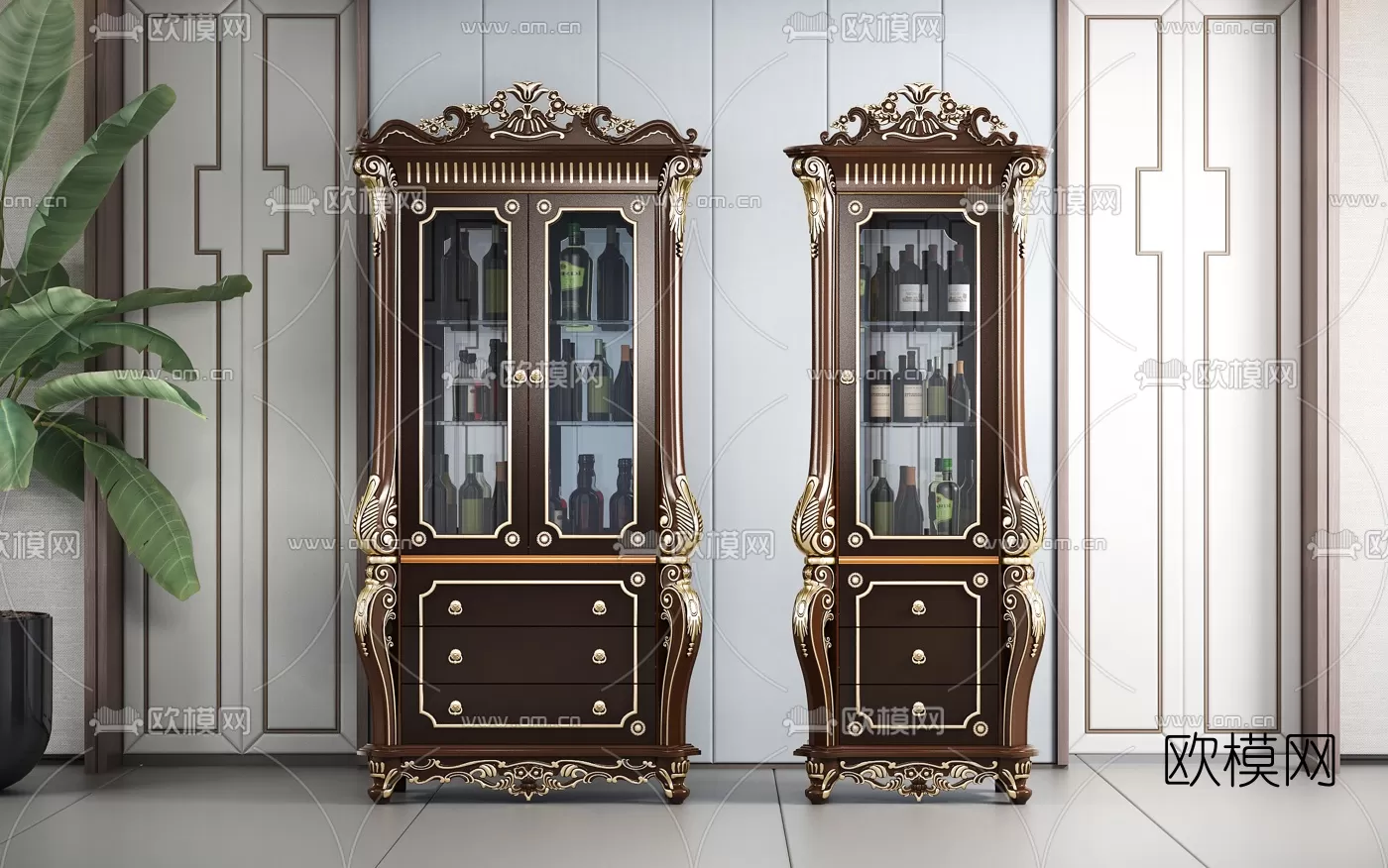 CLASSIC – CARBINET – 3DMODELS – 004 CLASSIC – CARBINET – 3DMODELS – 004