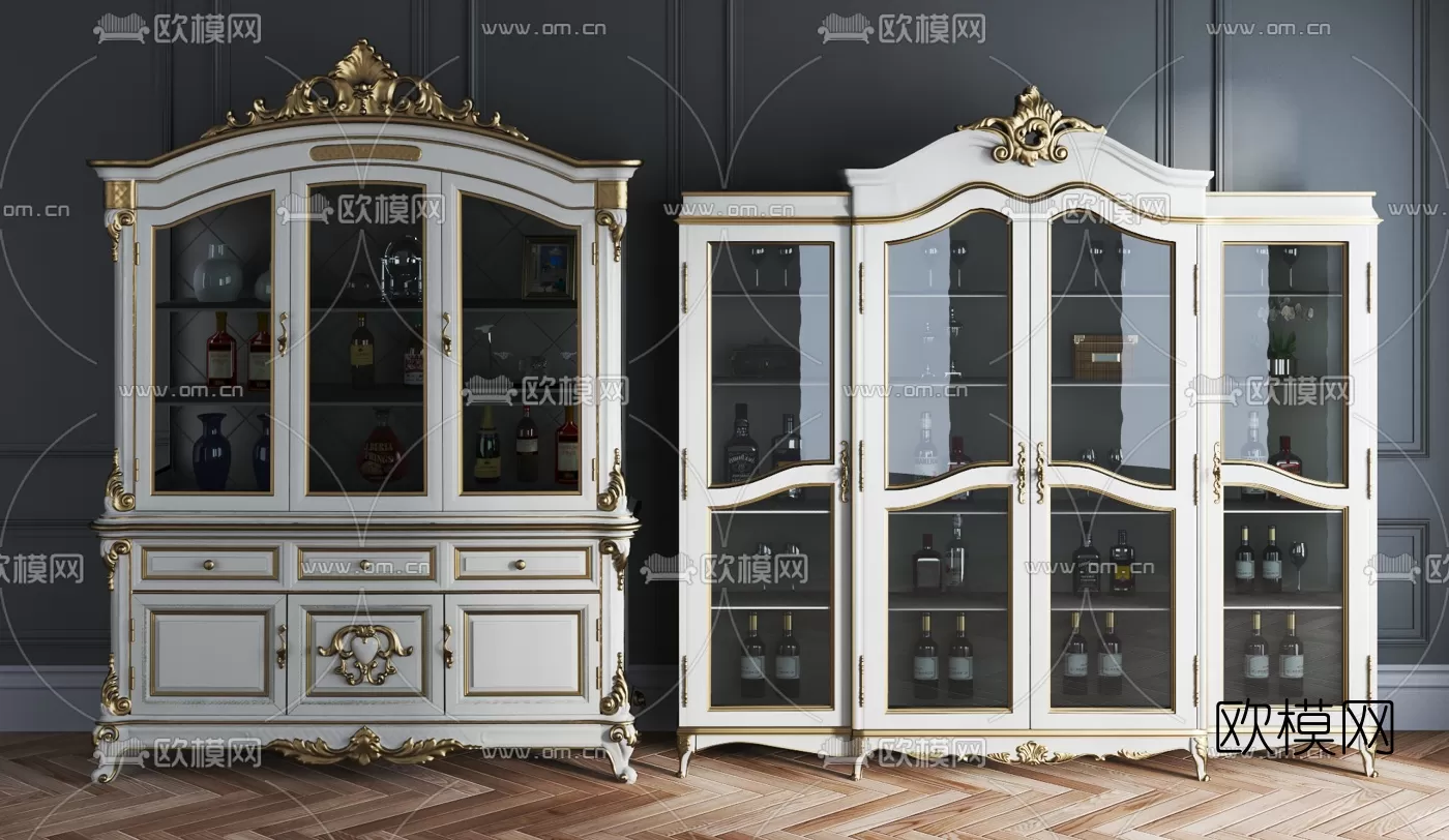 CLASSIC – CARBINET – 3DMODELS – 009 CLASSIC – CARBINET – 3DMODELS – 009