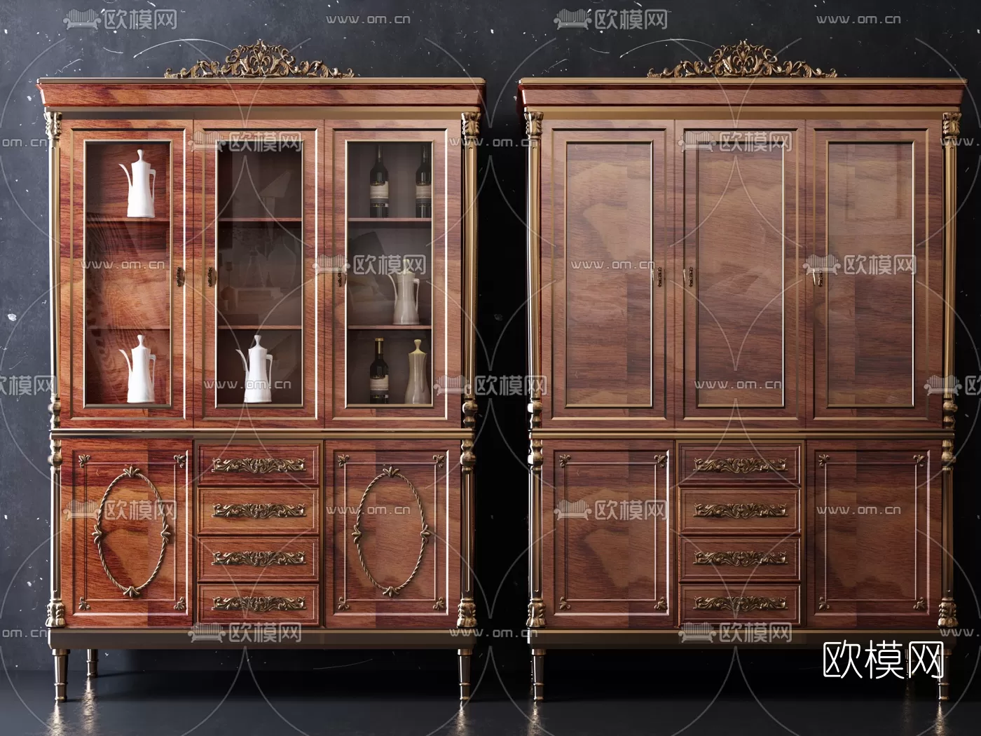 CLASSIC – CARBINET – 3DMODELS – 011 CLASSIC – CARBINET – 3DMODELS – 011