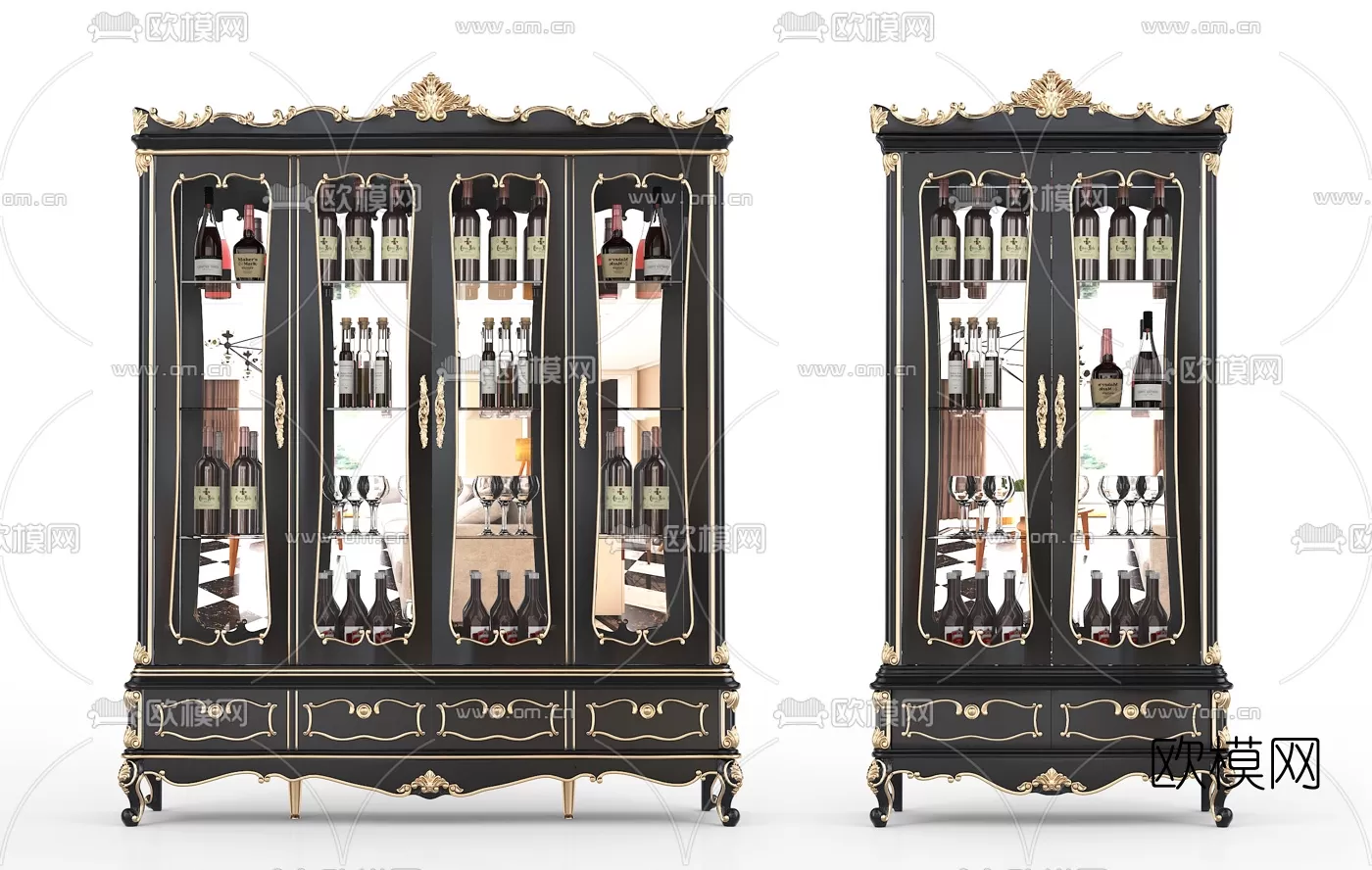 CLASSIC – CARBINET – 3DMODELS – 013 CLASSIC – CARBINET – 3DMODELS – 013