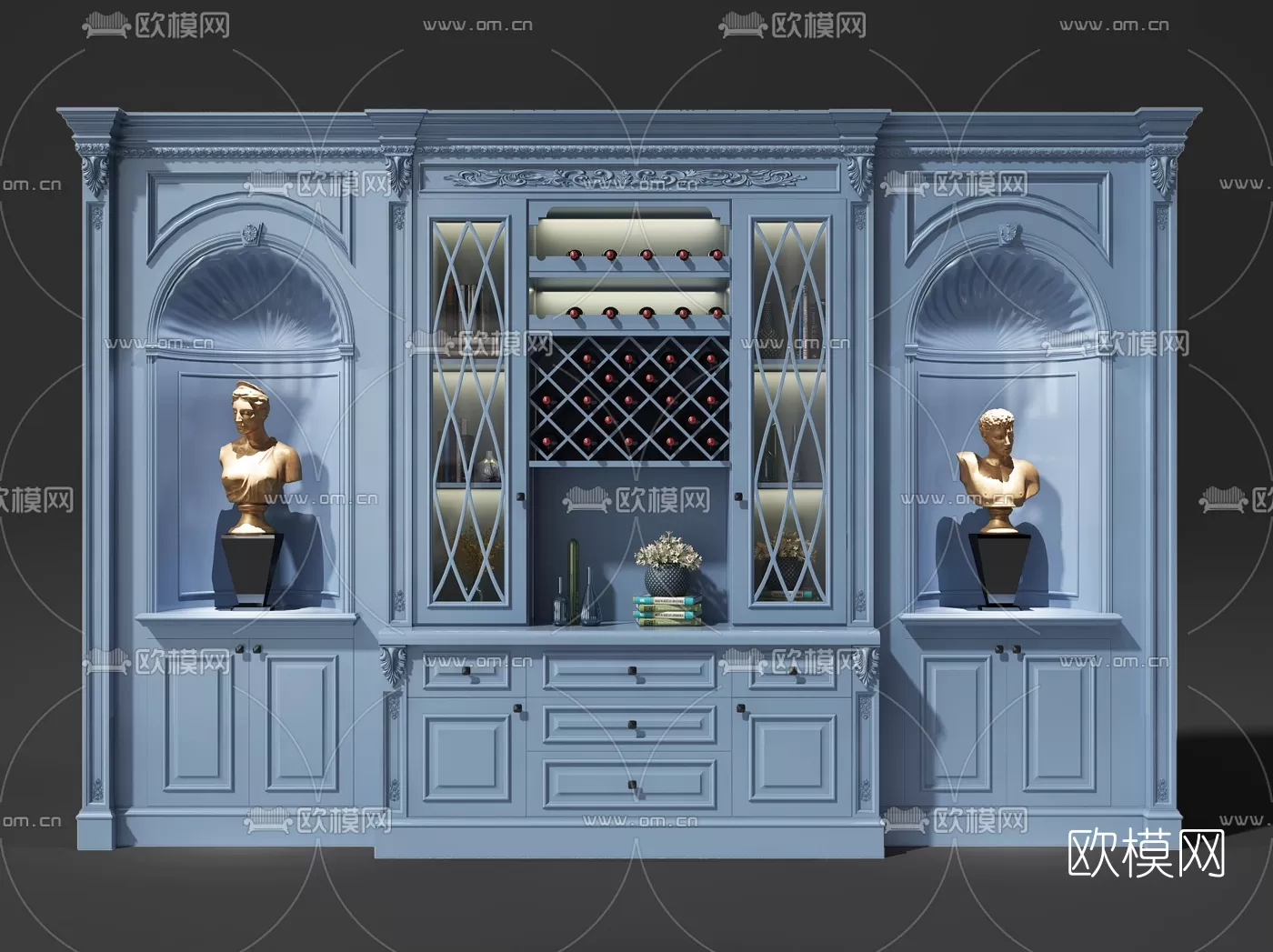 CLASSIC – CARBINET – 3DMODELS – 014 CLASSIC – CARBINET – 3DMODELS – 014