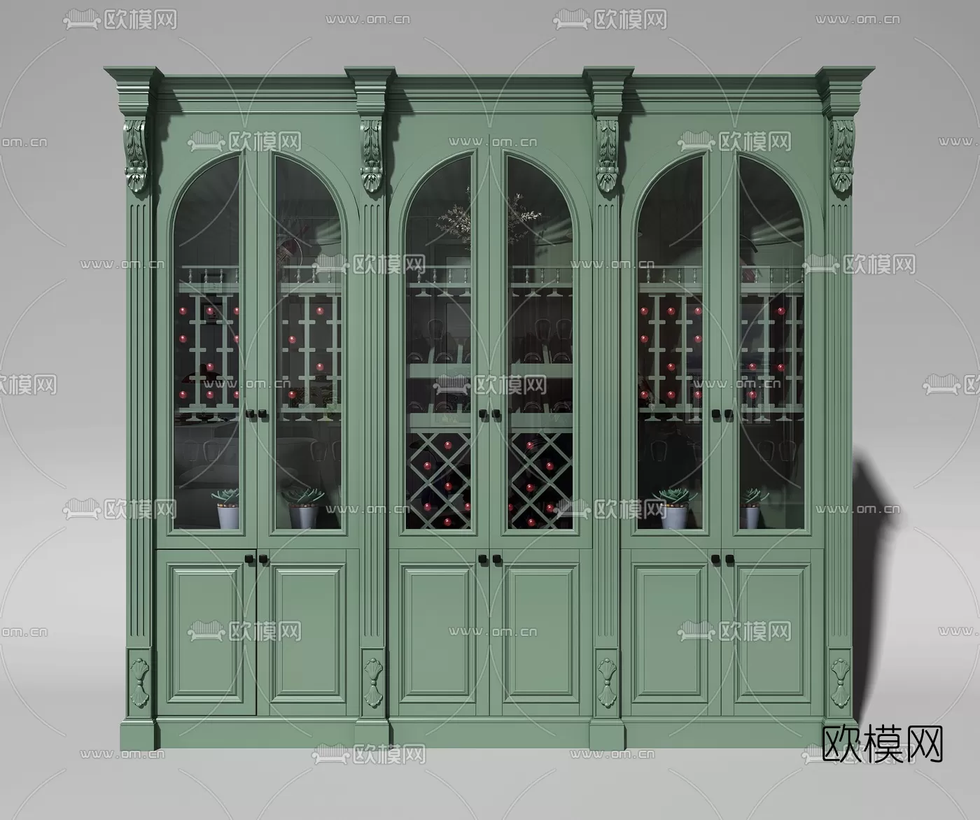 CLASSIC – CARBINET – 3DMODELS – 016 CLASSIC – CARBINET – 3DMODELS – 016
