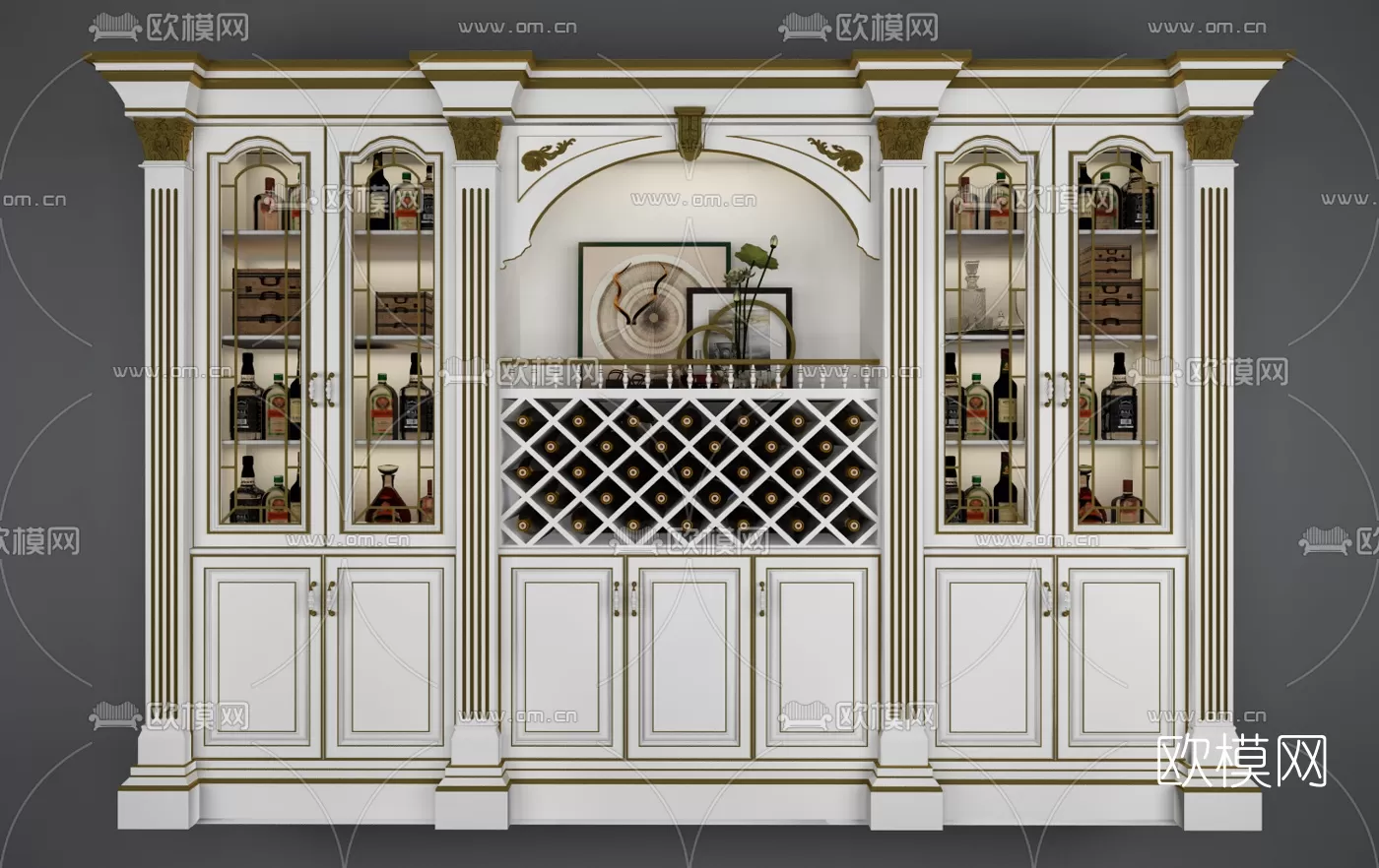 CLASSIC – CARBINET – 3DMODELS – 017 CLASSIC – CARBINET – 3DMODELS – 017