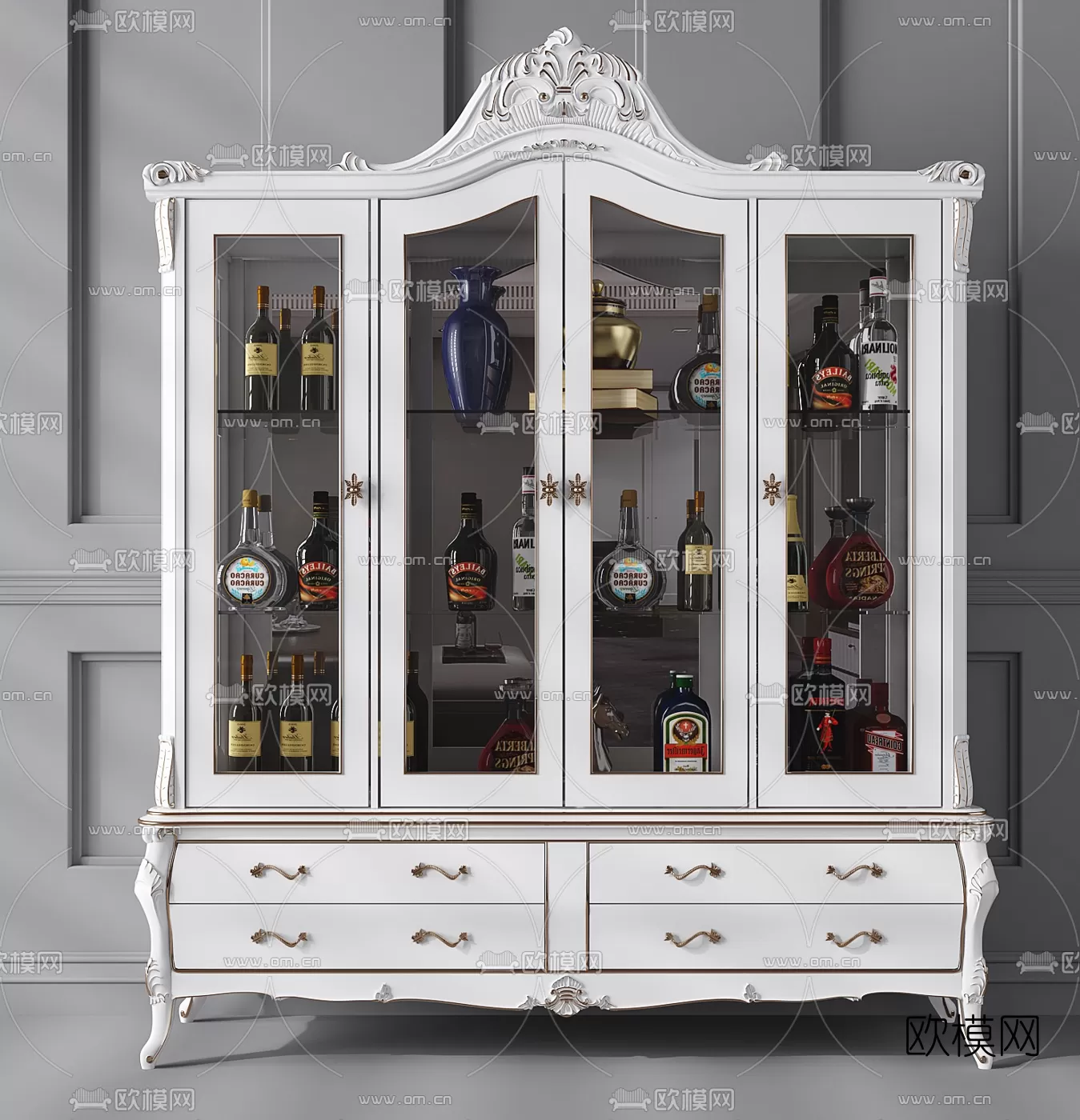 CLASSIC – CARBINET – 3DMODELS – 020 CLASSIC – CARBINET – 3DMODELS – 020