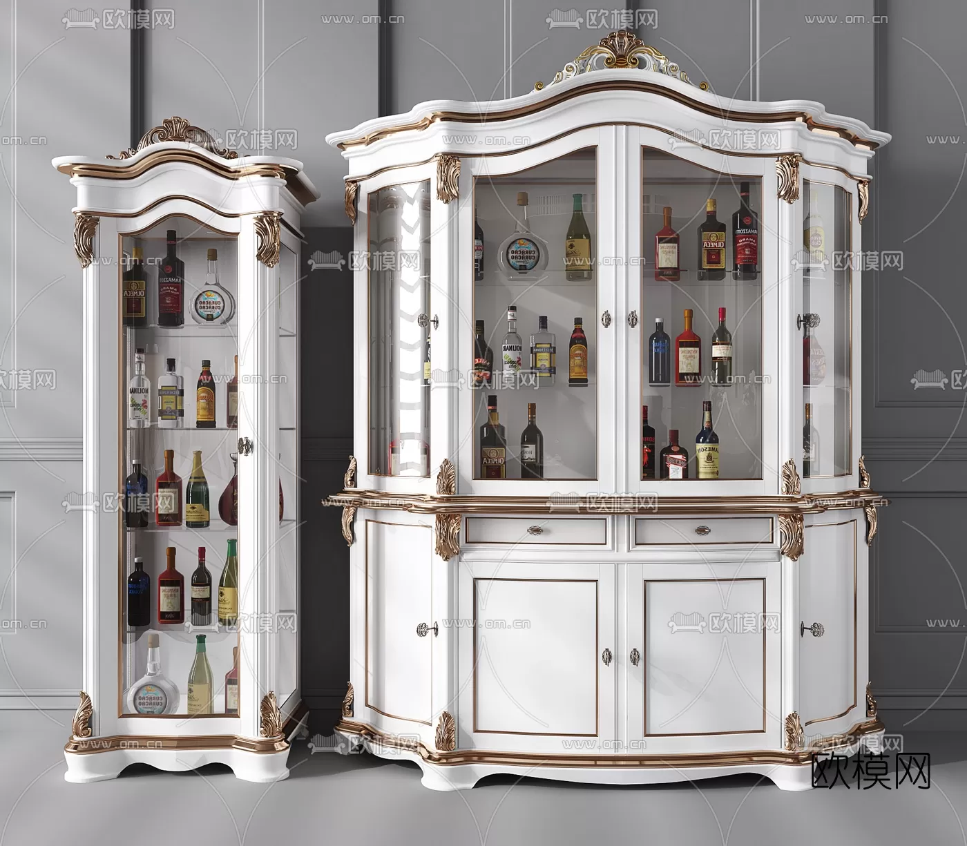 CLASSIC – CARBINET – 3DMODELS – 022 CLASSIC – CARBINET – 3DMODELS – 022