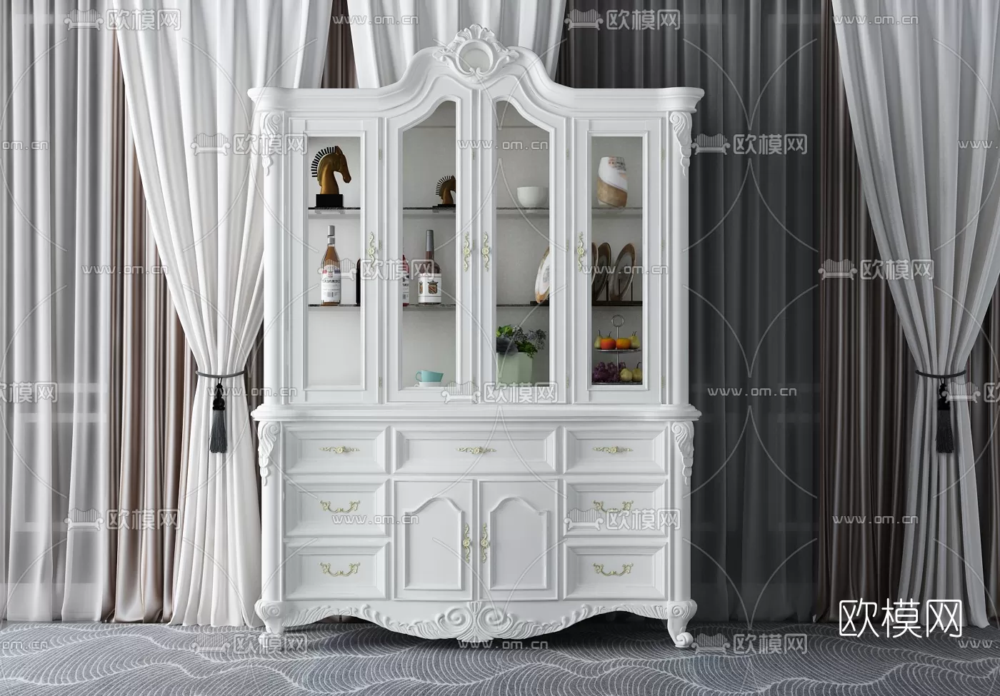 CLASSIC – CARBINET – 3DMODELS – 024 CLASSIC – CARBINET – 3DMODELS – 024