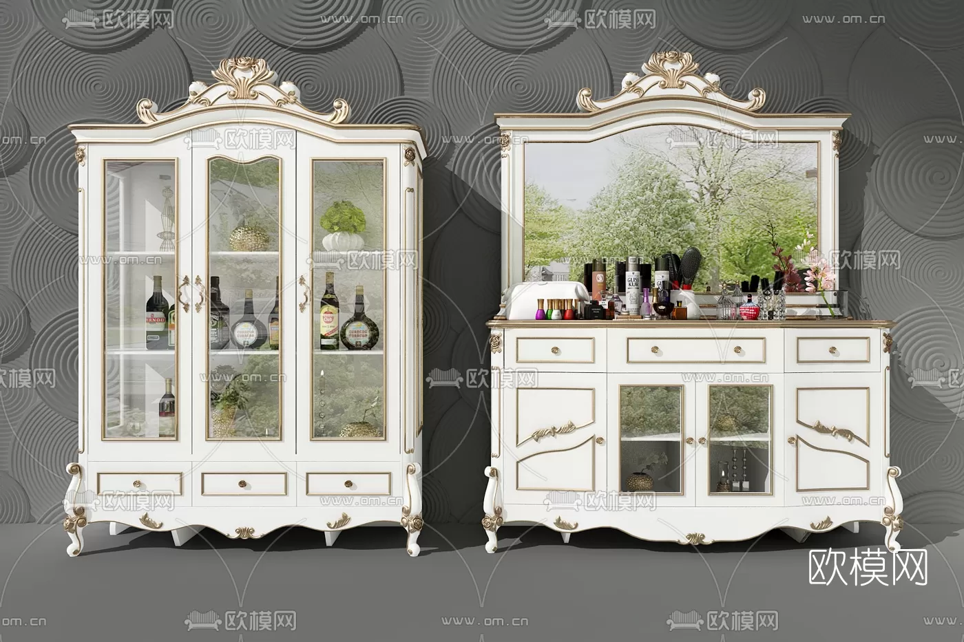 CLASSIC – CARBINET – 3DMODELS – 025 CLASSIC – CARBINET – 3DMODELS – 025