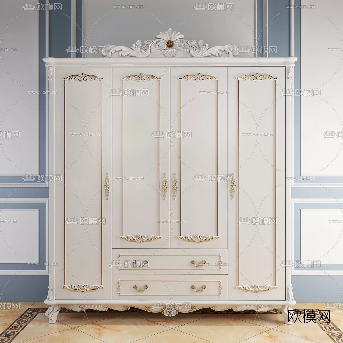 CLASSIC – CARBINET – 3DMODELS – 030 CLASSIC – CARBINET – 3DMODELS – 030