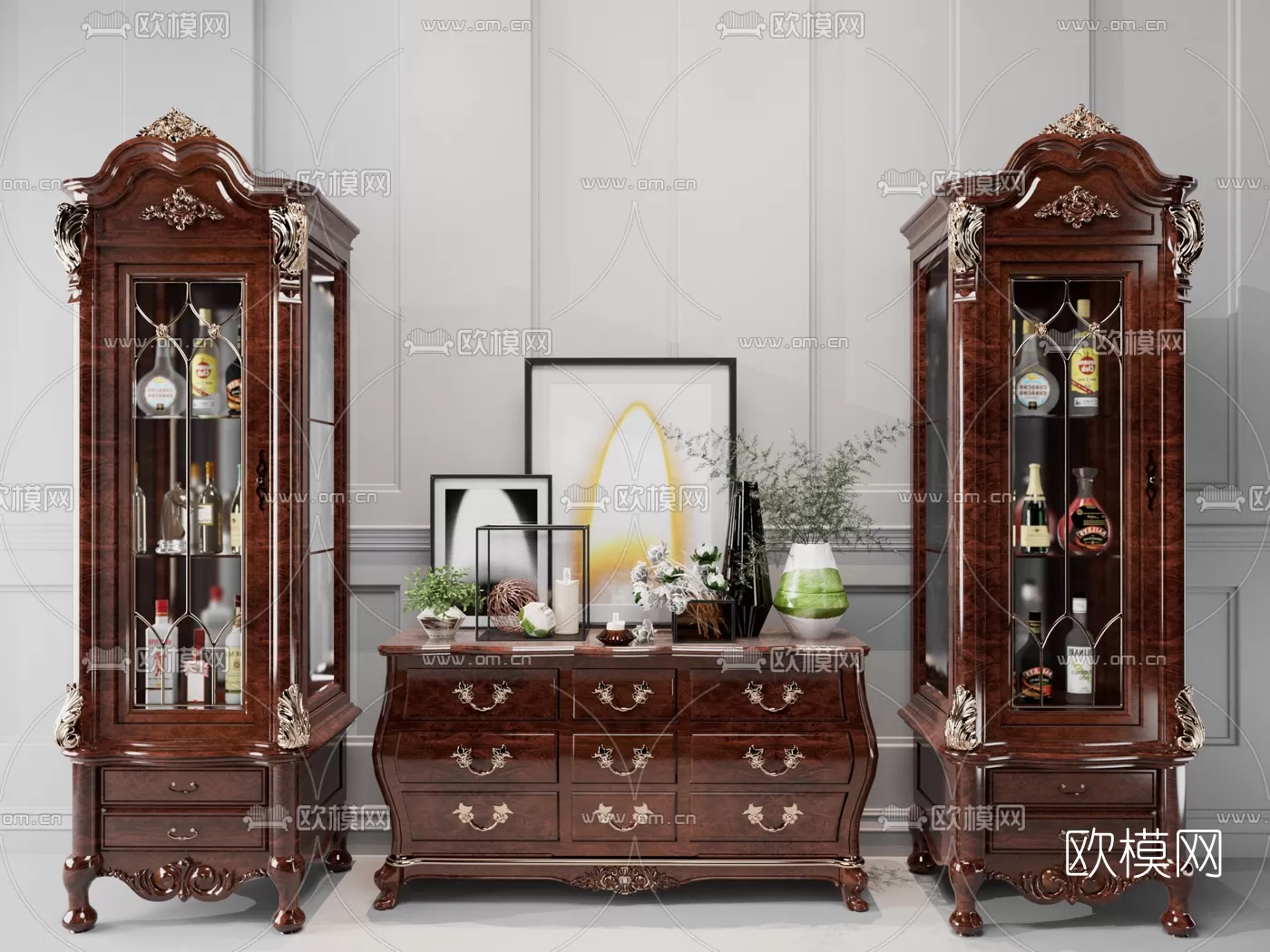 CLASSIC – CARBINET – 3DMODELS – 035 CLASSIC – CARBINET – 3DMODELS – 035