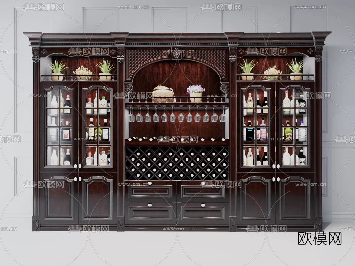 CLASSIC – CARBINET – 3DMODELS – 036 CLASSIC – CARBINET – 3DMODELS – 036