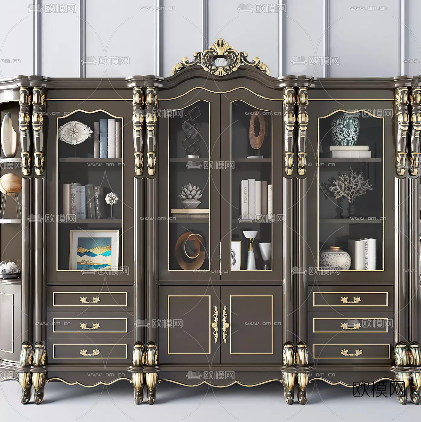 CLASSIC – CARBINET – 3DMODELS – 037 CLASSIC – CARBINET – 3DMODELS – 037