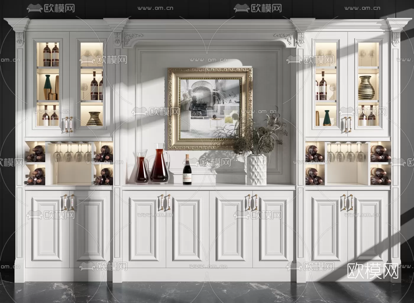 CLASSIC – CARBINET – 3DMODELS – 043 CLASSIC – CARBINET – 3DMODELS – 043