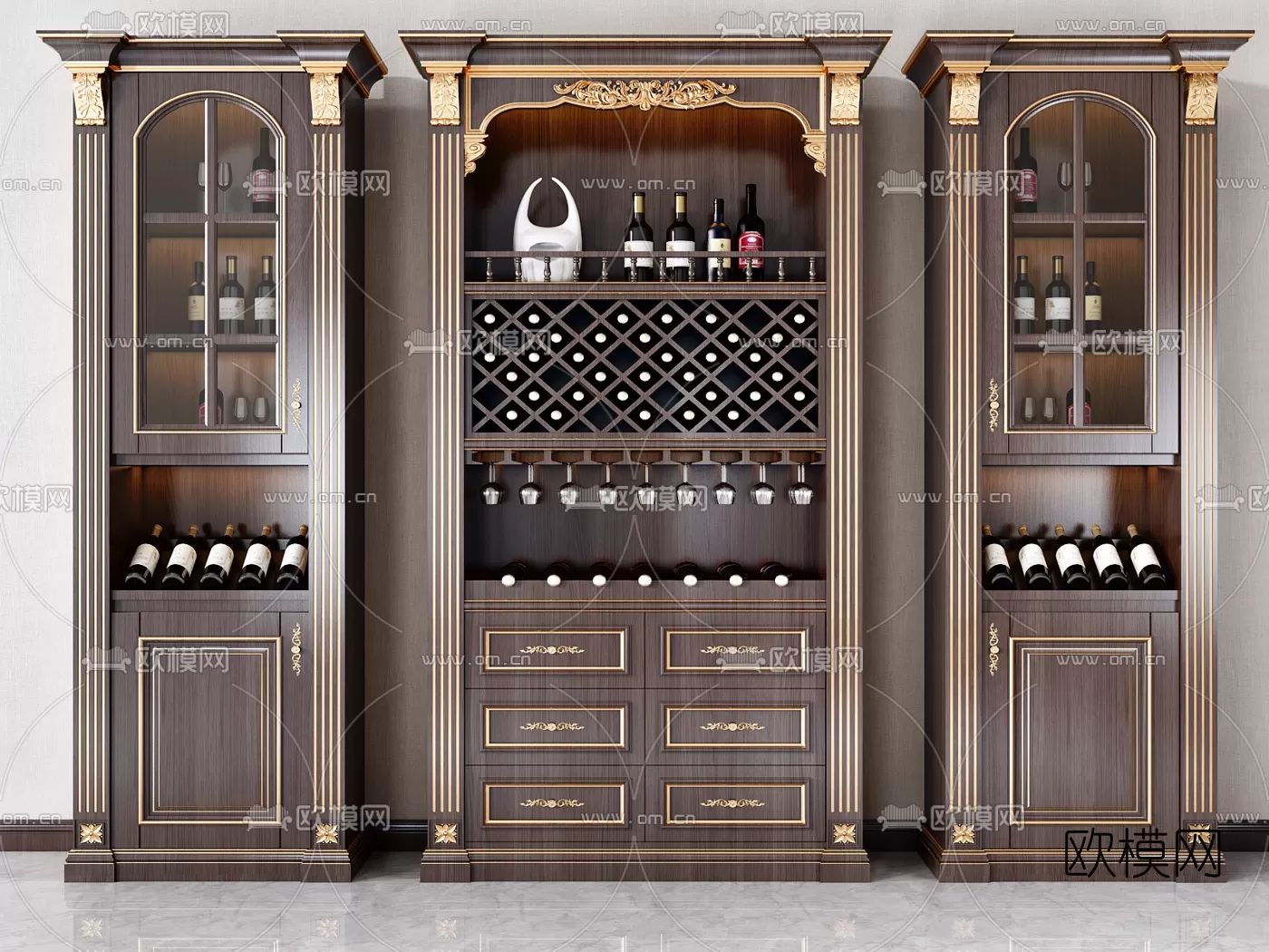 CLASSIC – CARBINET – 3DMODELS – 053 CLASSIC – CARBINET – 3DMODELS – 053