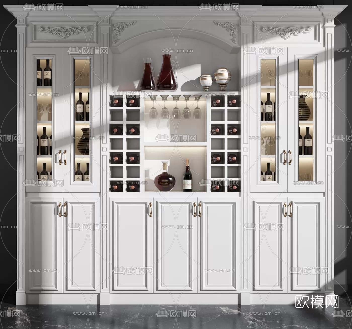 CLASSIC – CARBINET – 3DMODELS – 061 CLASSIC – CARBINET – 3DMODELS – 061