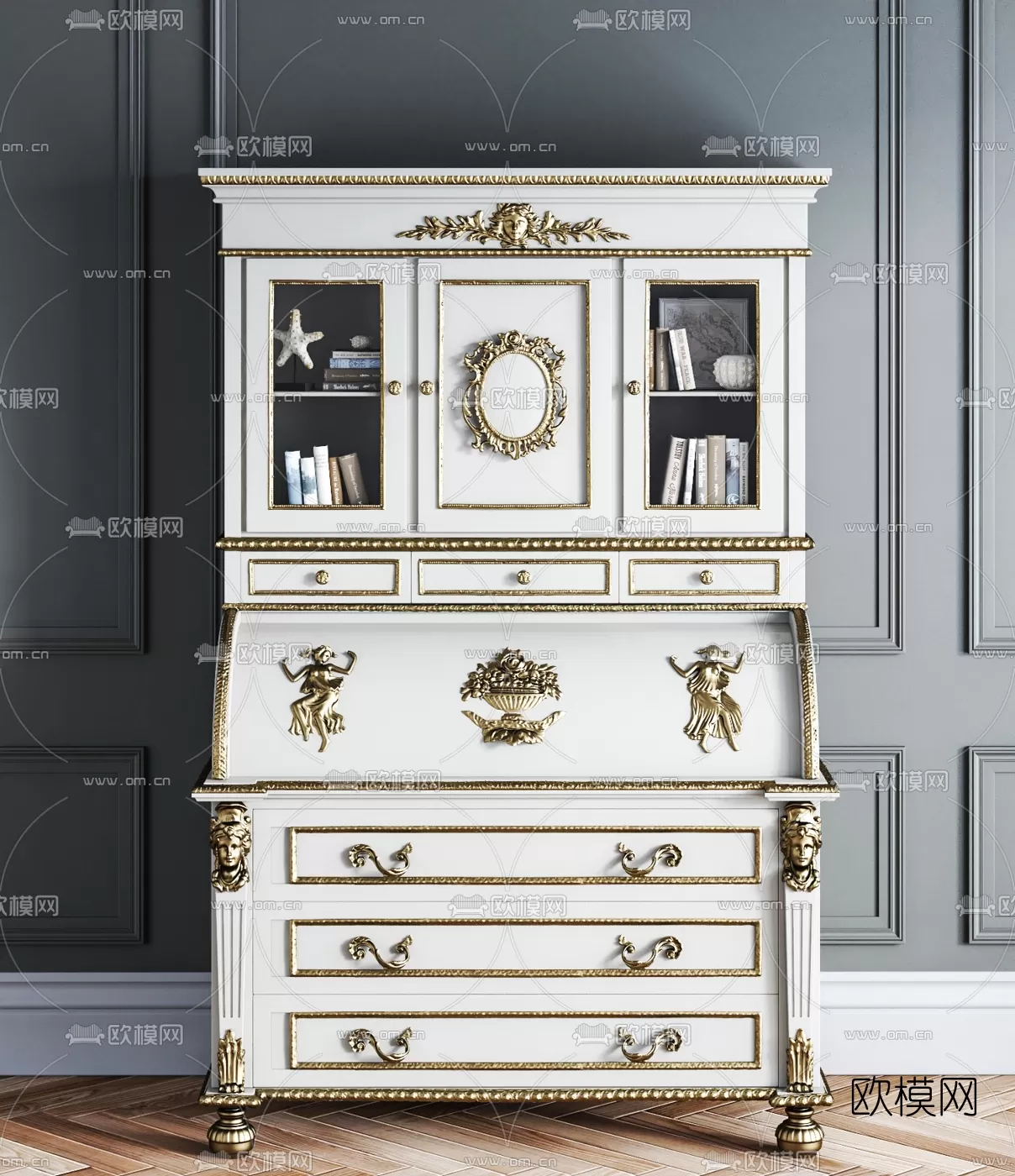 CLASSIC – CARBINET – 3DMODELS – 064 CLASSIC – CARBINET – 3DMODELS – 064