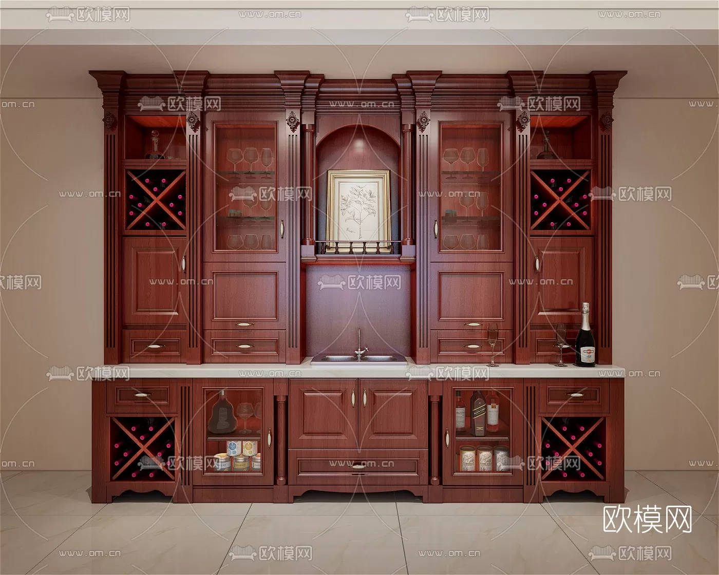 CLASSIC – CARBINET – 3DMODELS – 070 CLASSIC – CARBINET – 3DMODELS – 070