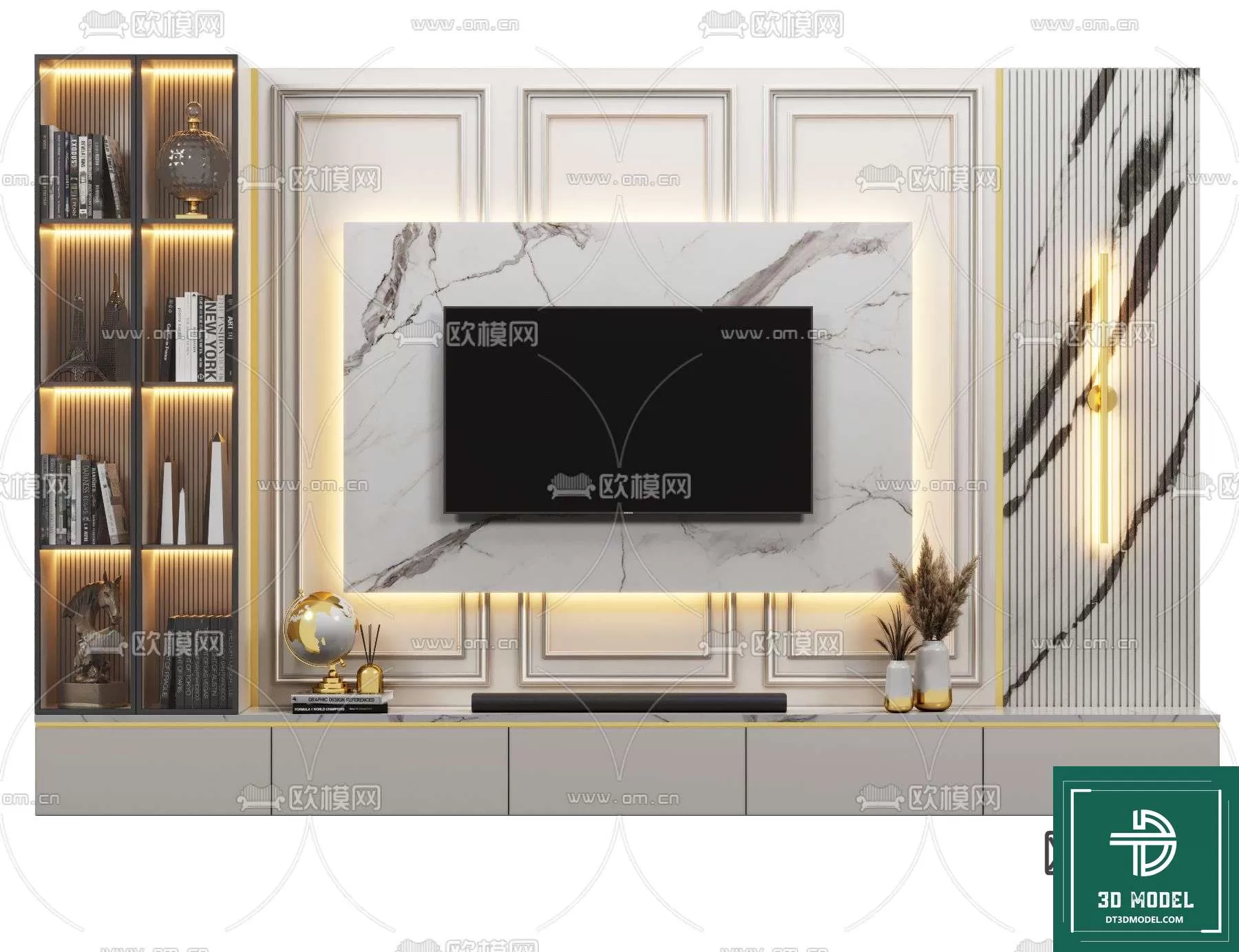 TELEVISION SHELF – 3DMODELS – 002