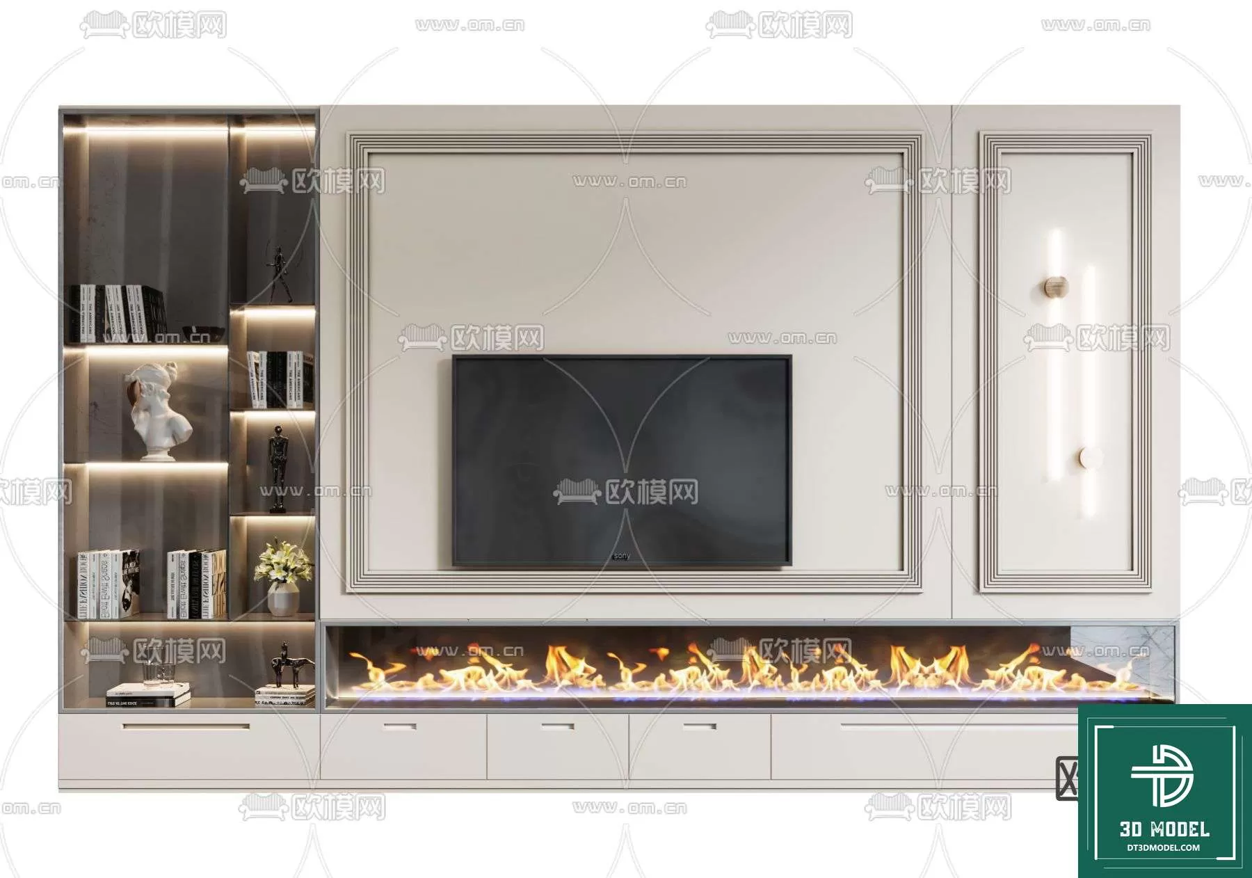 TELEVISION SHELF – 3DMODELS – 003