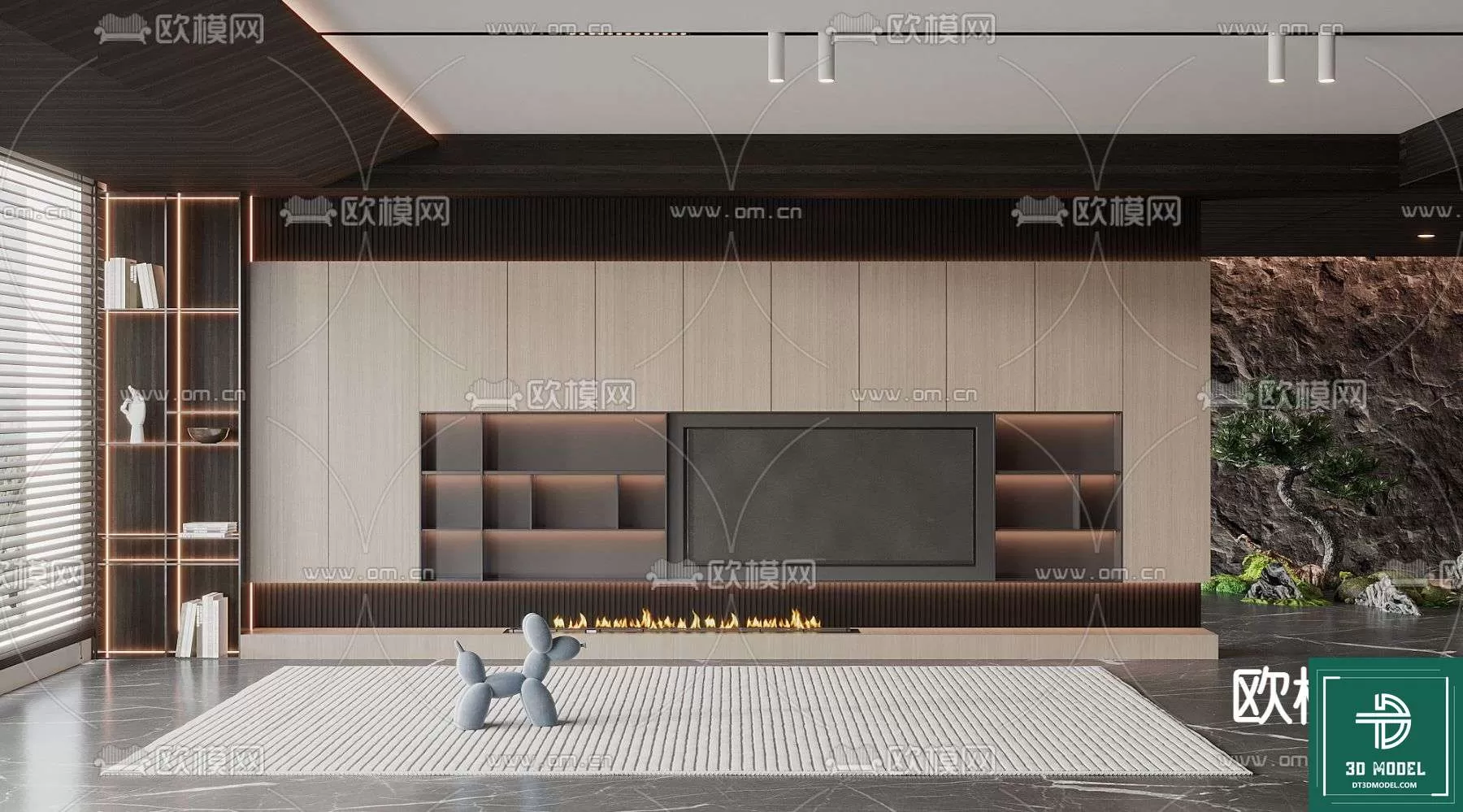 TELEVISION SHELF – 3DMODELS – 008