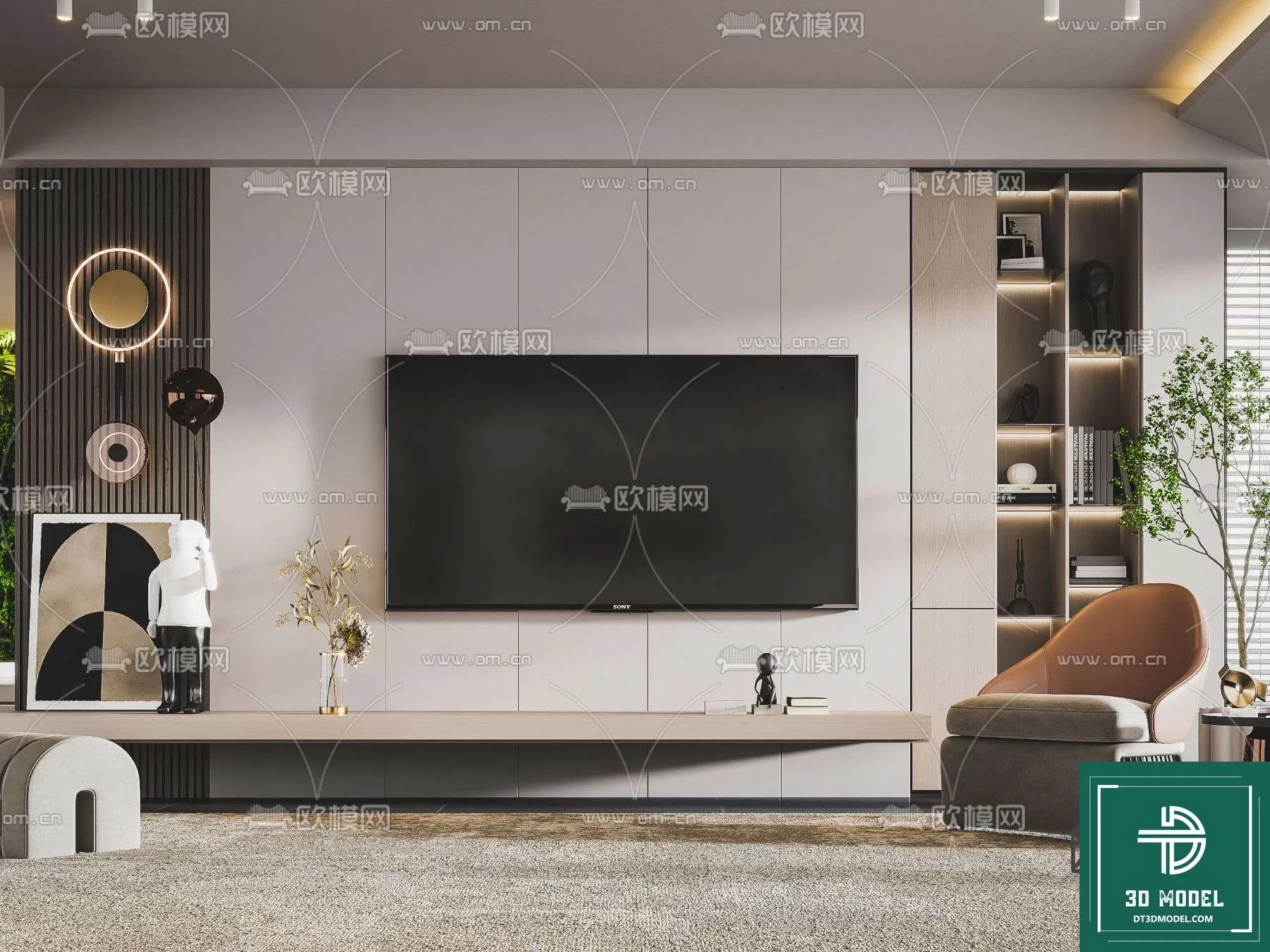 TELEVISION SHELF – 3DMODELS – 009