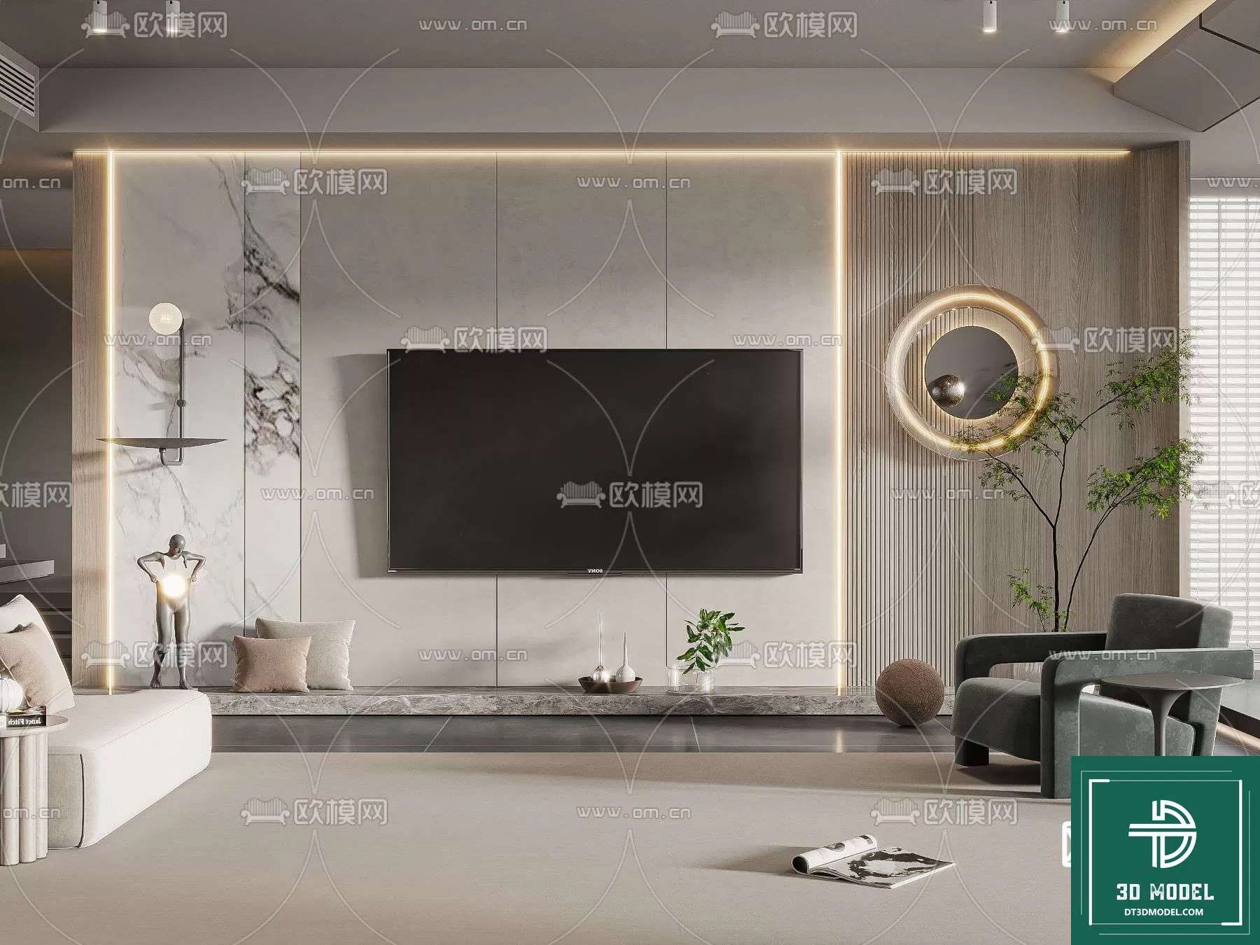 TELEVISION SHELF – 3DMODELS – 012