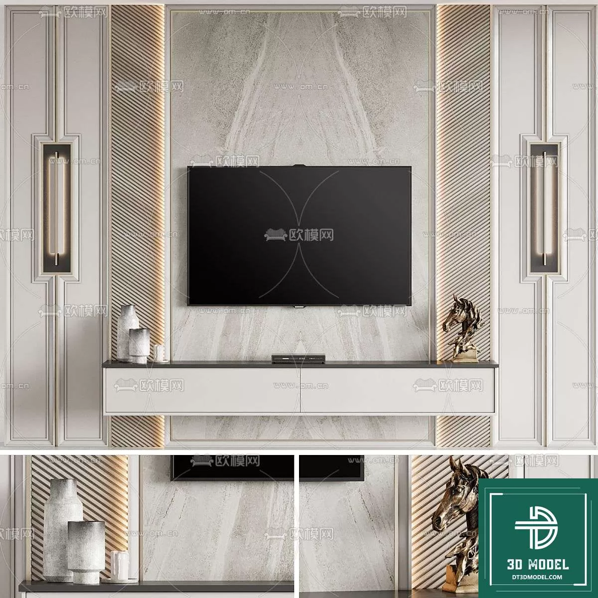 TELEVISION SHELF – 3DMODELS – 017