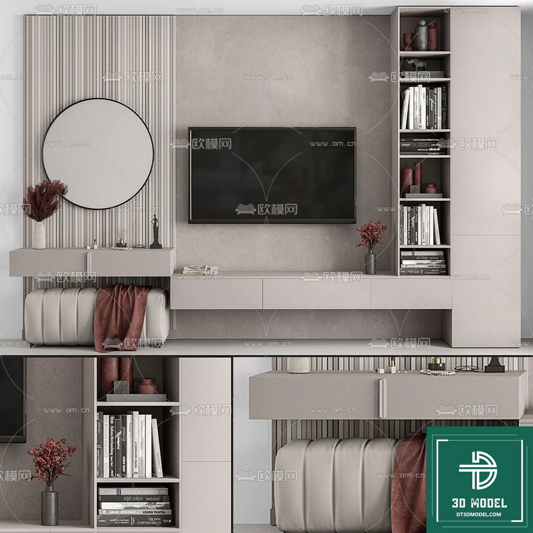 TELEVISION SHELF – 3DMODELS – 018