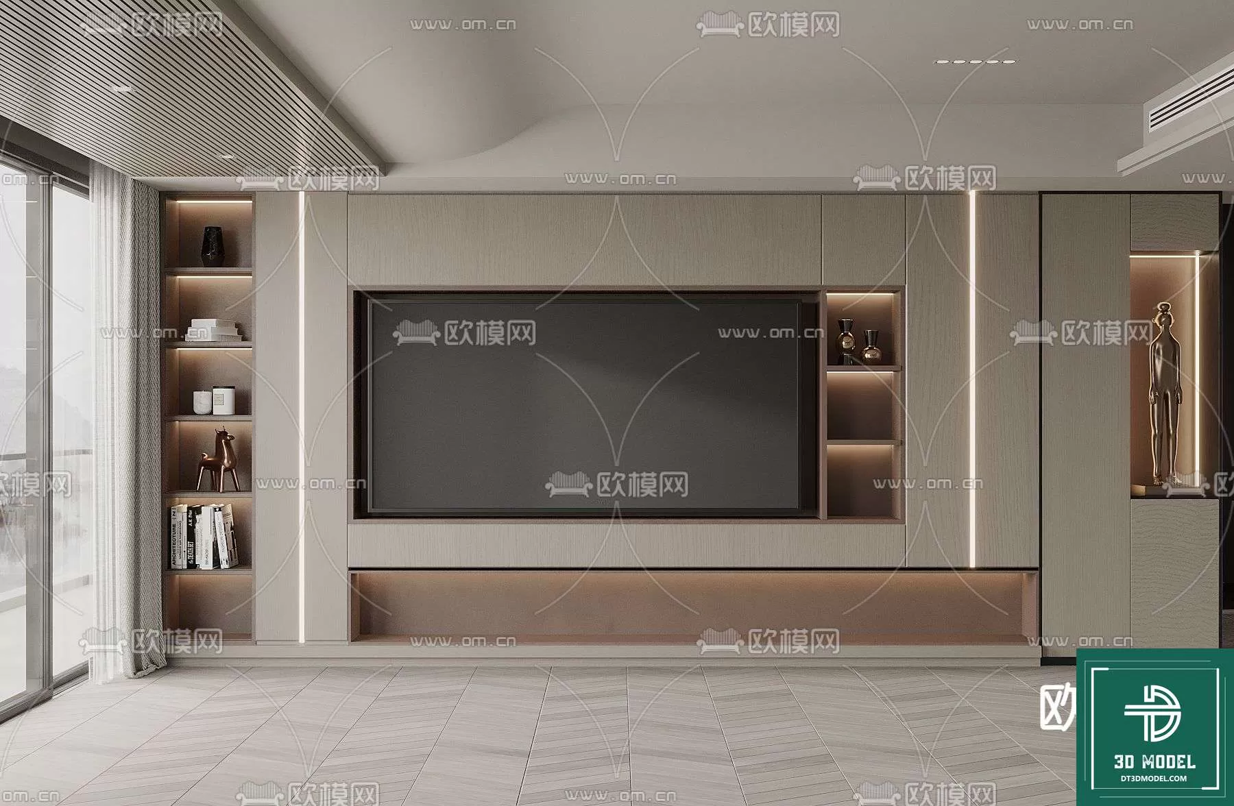 TELEVISION SHELF – 3DMODELS – 021