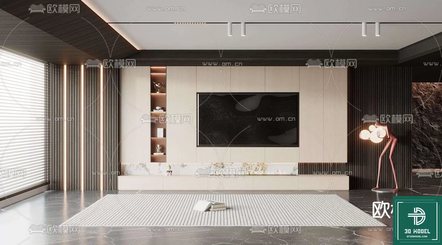 TELEVISION SHELF – 3DMODELS – 022