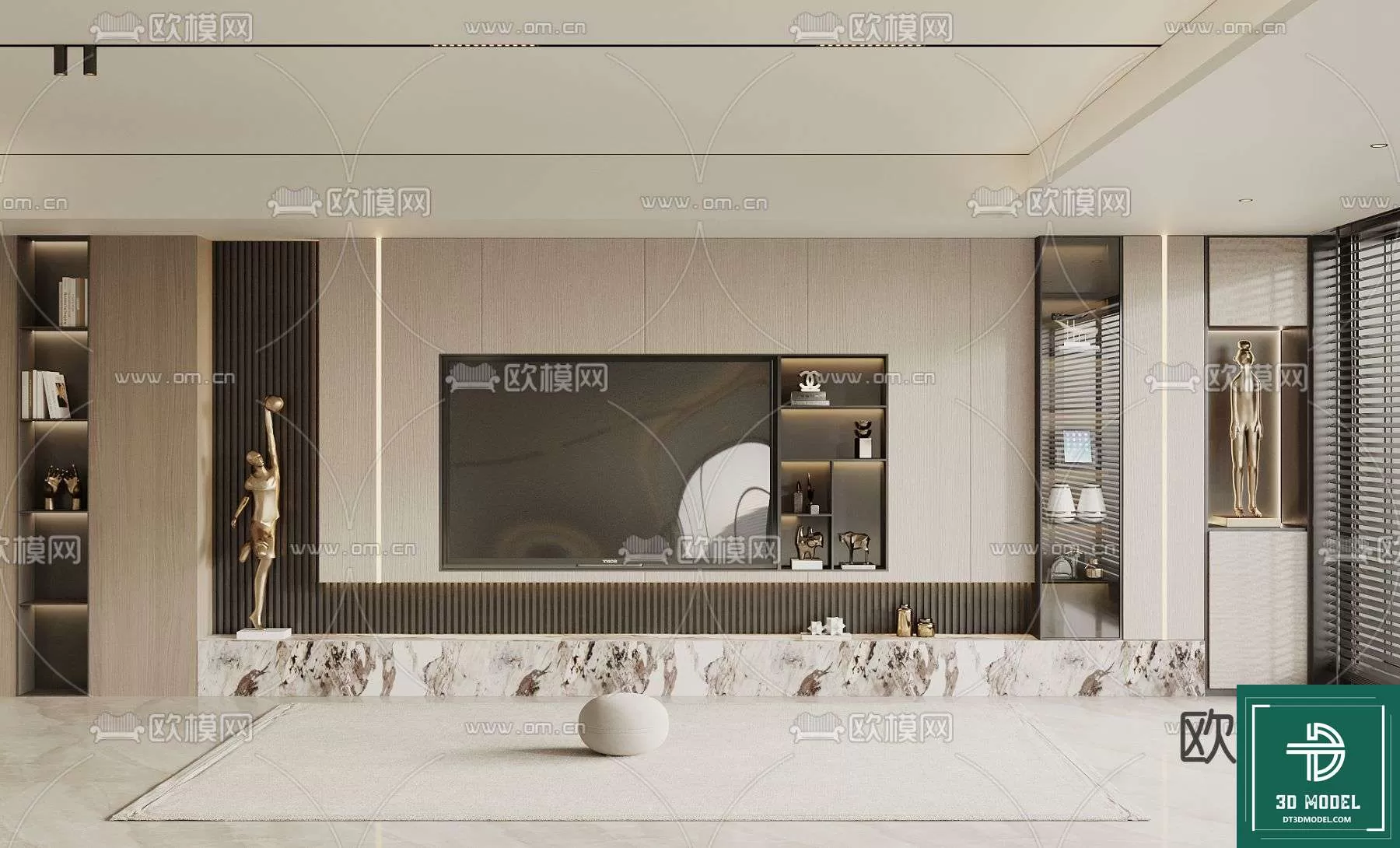 TELEVISION SHELF – 3DMODELS – 024