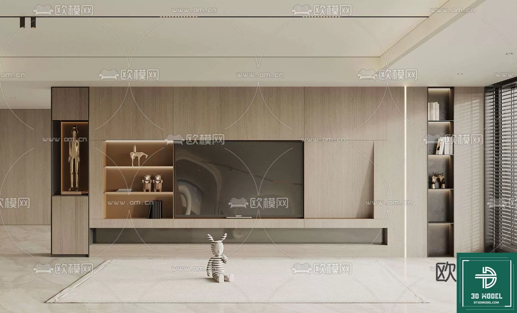 TELEVISION SHELF – 3DMODELS – 026