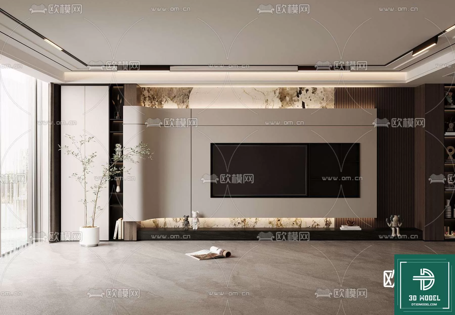 TELEVISION SHELF – 3DMODELS – 027