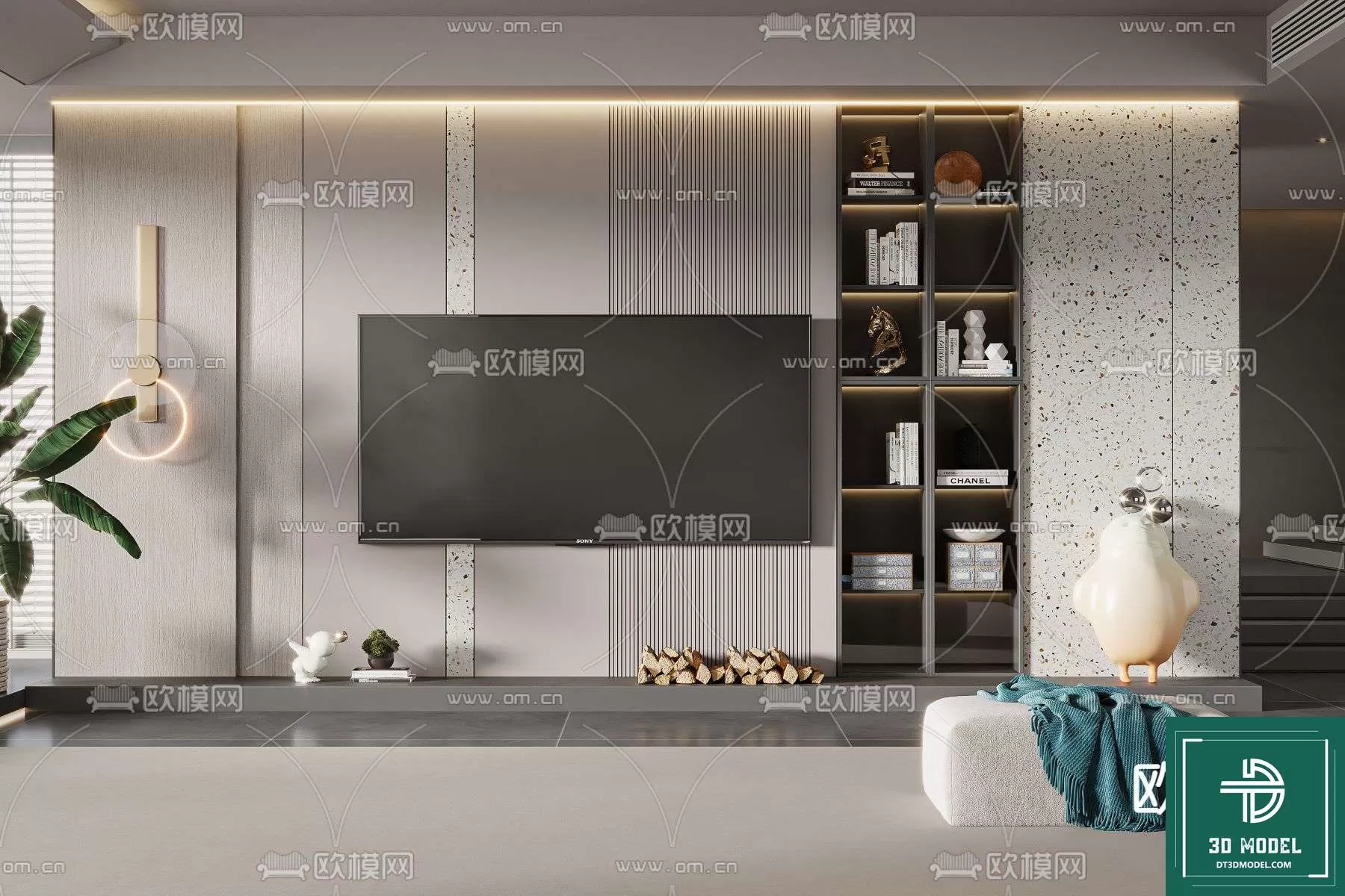 TELEVISION SHELF – 3DMODELS – 028