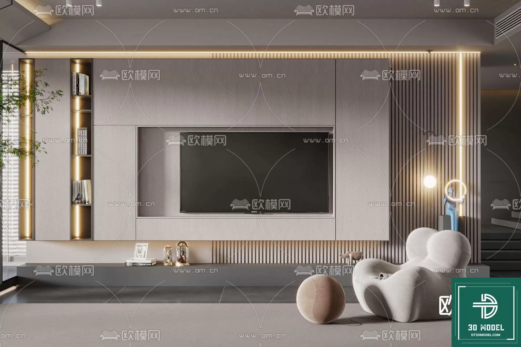 TELEVISION SHELF – 3DMODELS – 030