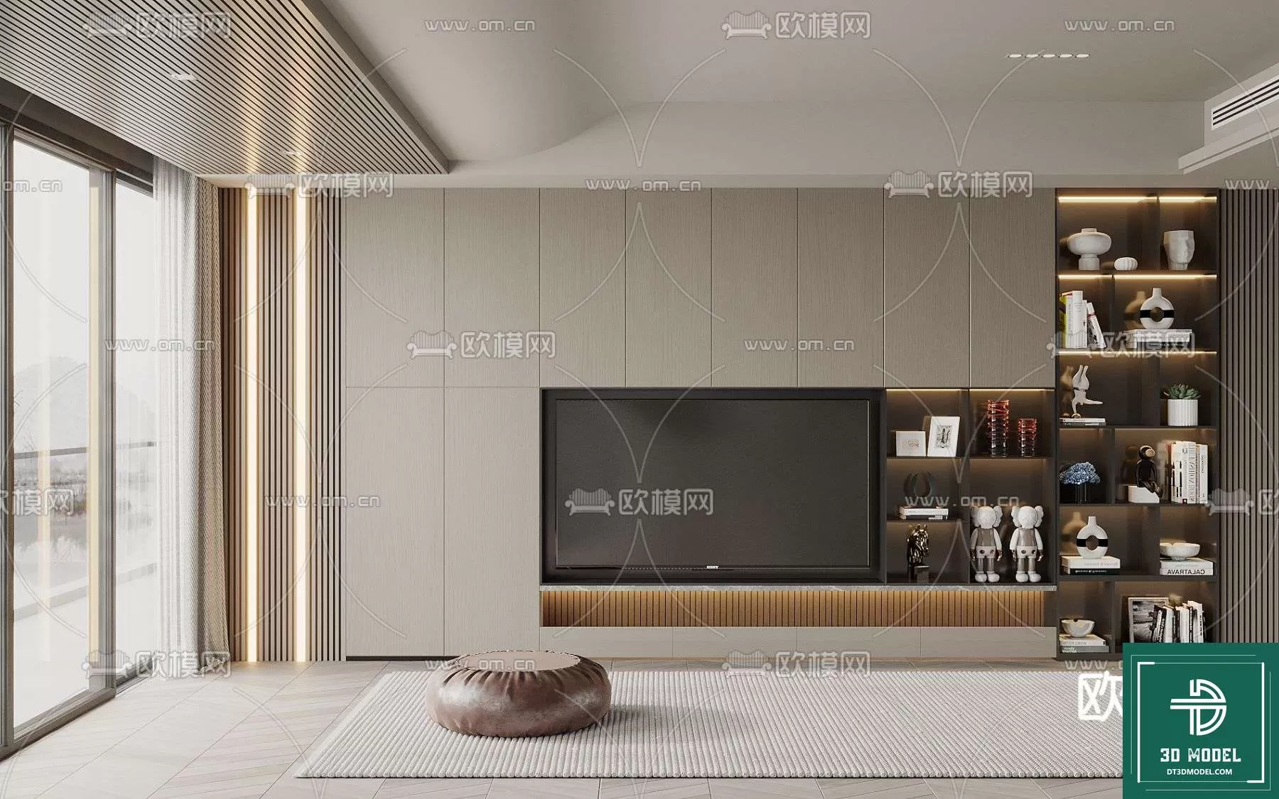 TELEVISION SHELF – 3DMODELS – 031