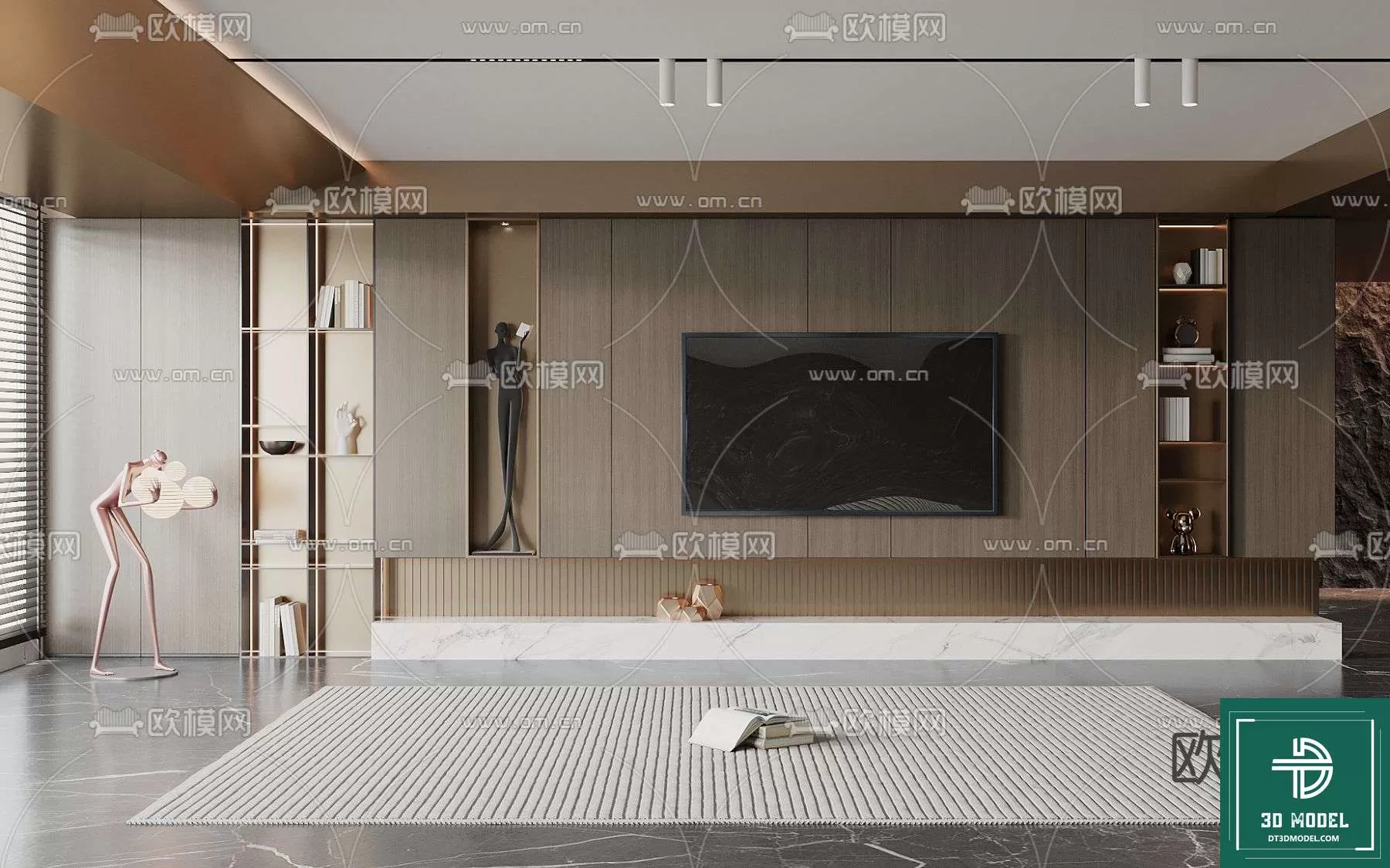 TELEVISION SHELF – 3DMODELS – 034