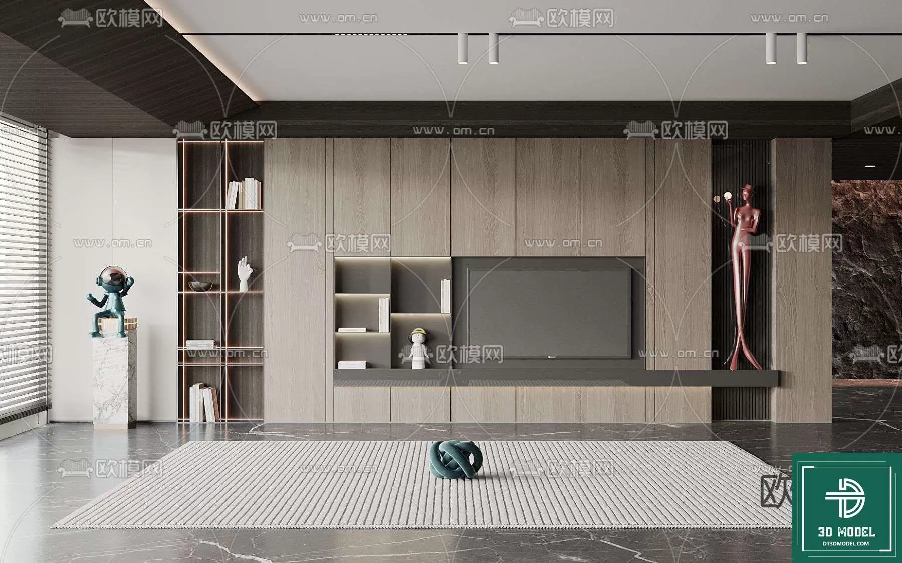 TELEVISION SHELF – 3DMODELS – 036