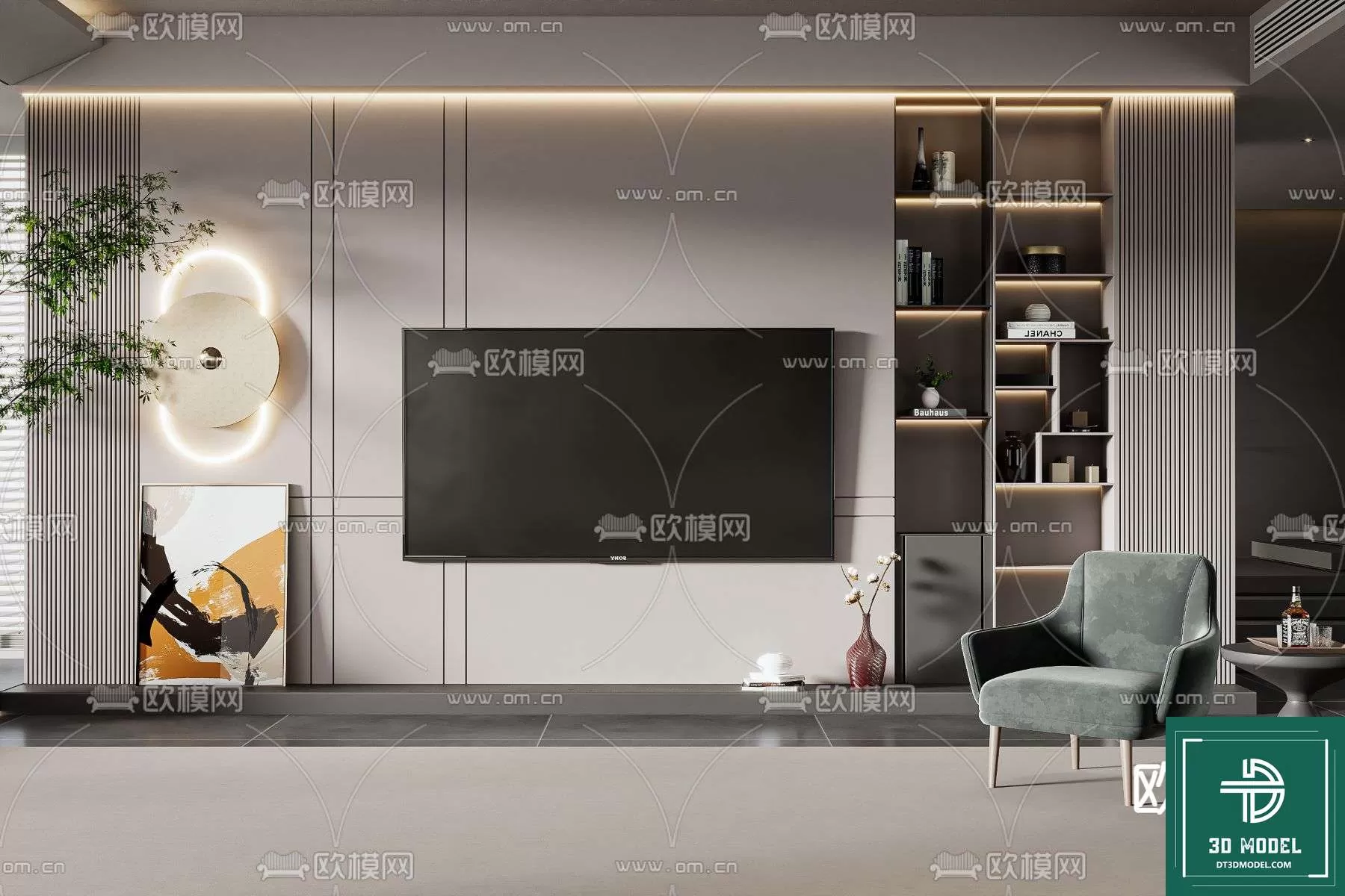 TELEVISION SHELF – 3DMODELS – 037