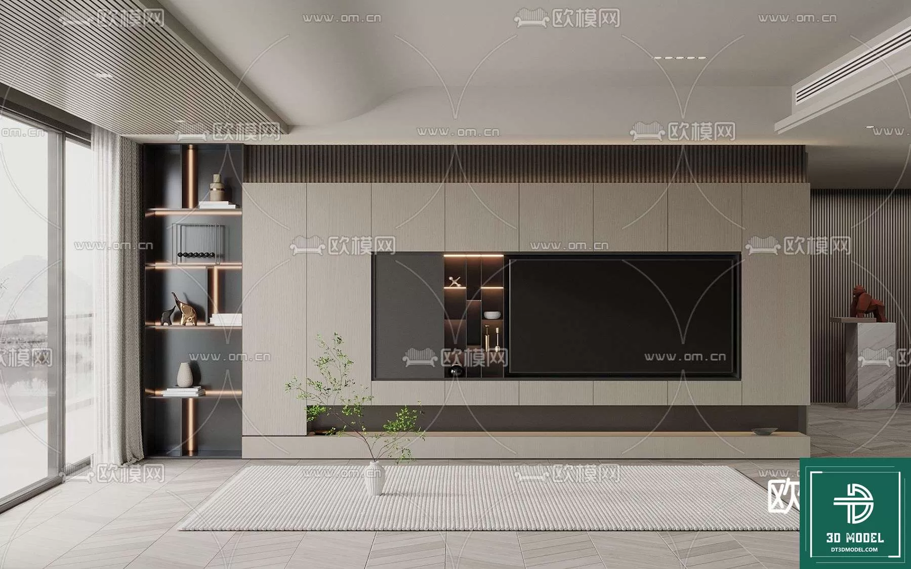 TELEVISION SHELF – 3DMODELS – 038