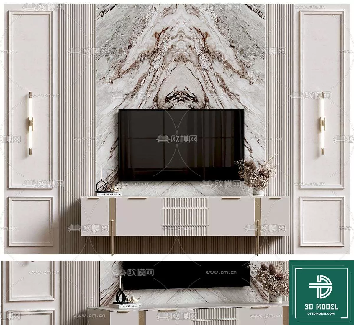 TELEVISION SHELF – 3DMODELS – 042